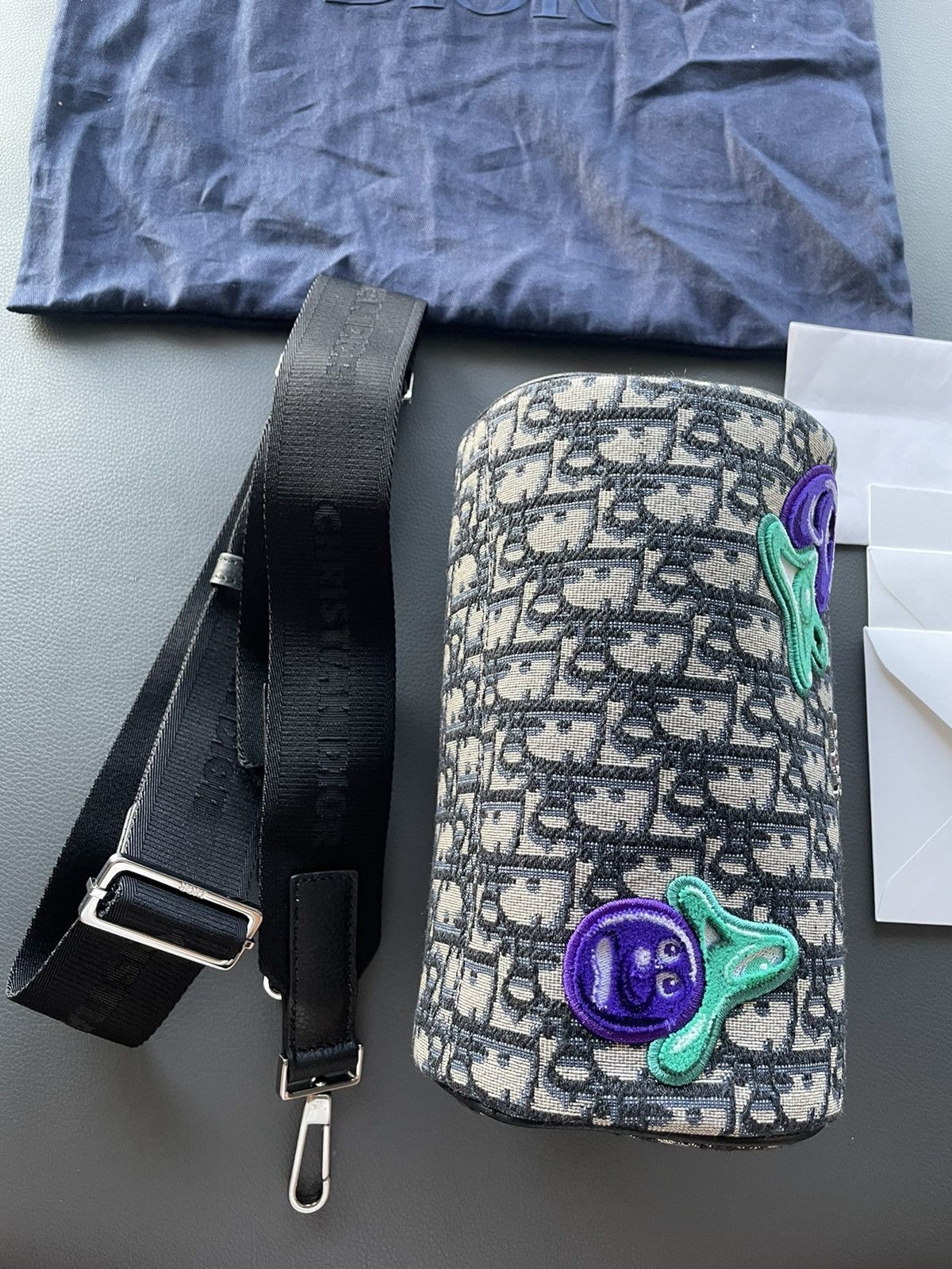 Dior Super Runway Dior x Kenny Scharf Oblique Saddle Keepall Bag Size ONE SIZE - 3 Thumbnail