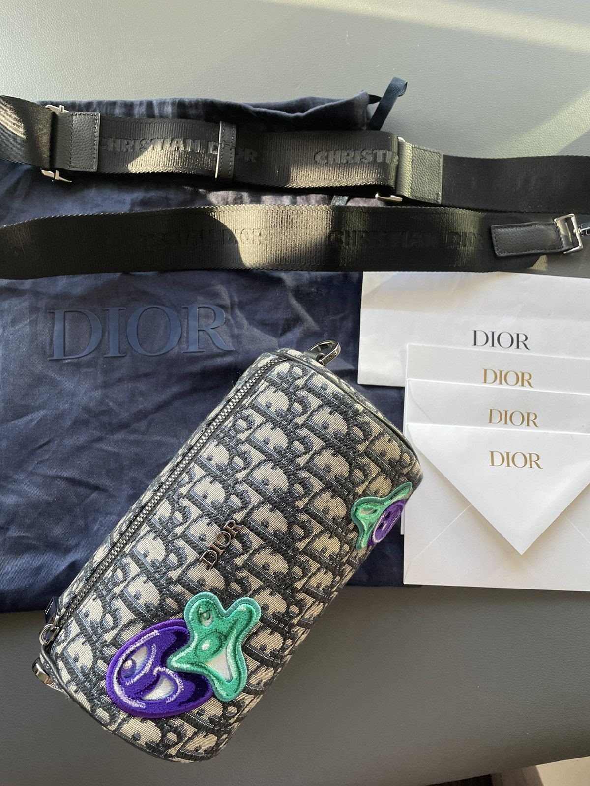 Dior Super Runway Dior x Kenny Scharf Oblique Saddle Keepall Bag Size ONE SIZE - 7 Thumbnail