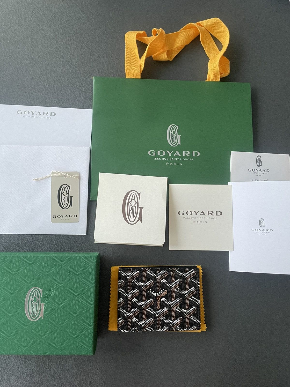 Rare Limited Edition Brand New Iconic Goyard Logo Wallet
