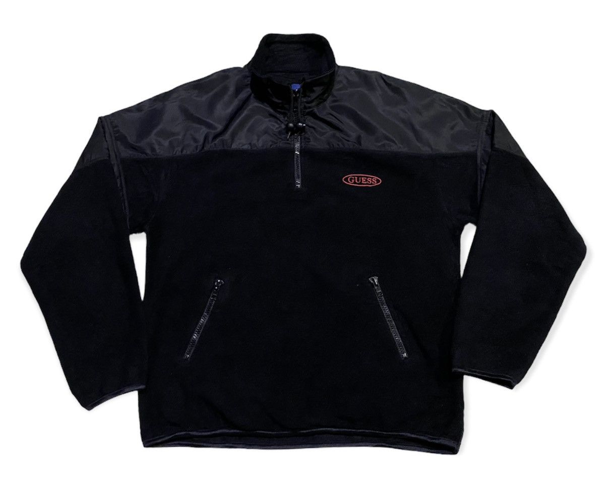 Guess × Vintage Vintage Guess Fleece Pullover Jumper Size US M / EU 48-50 / 2 - 2 Thumbnail