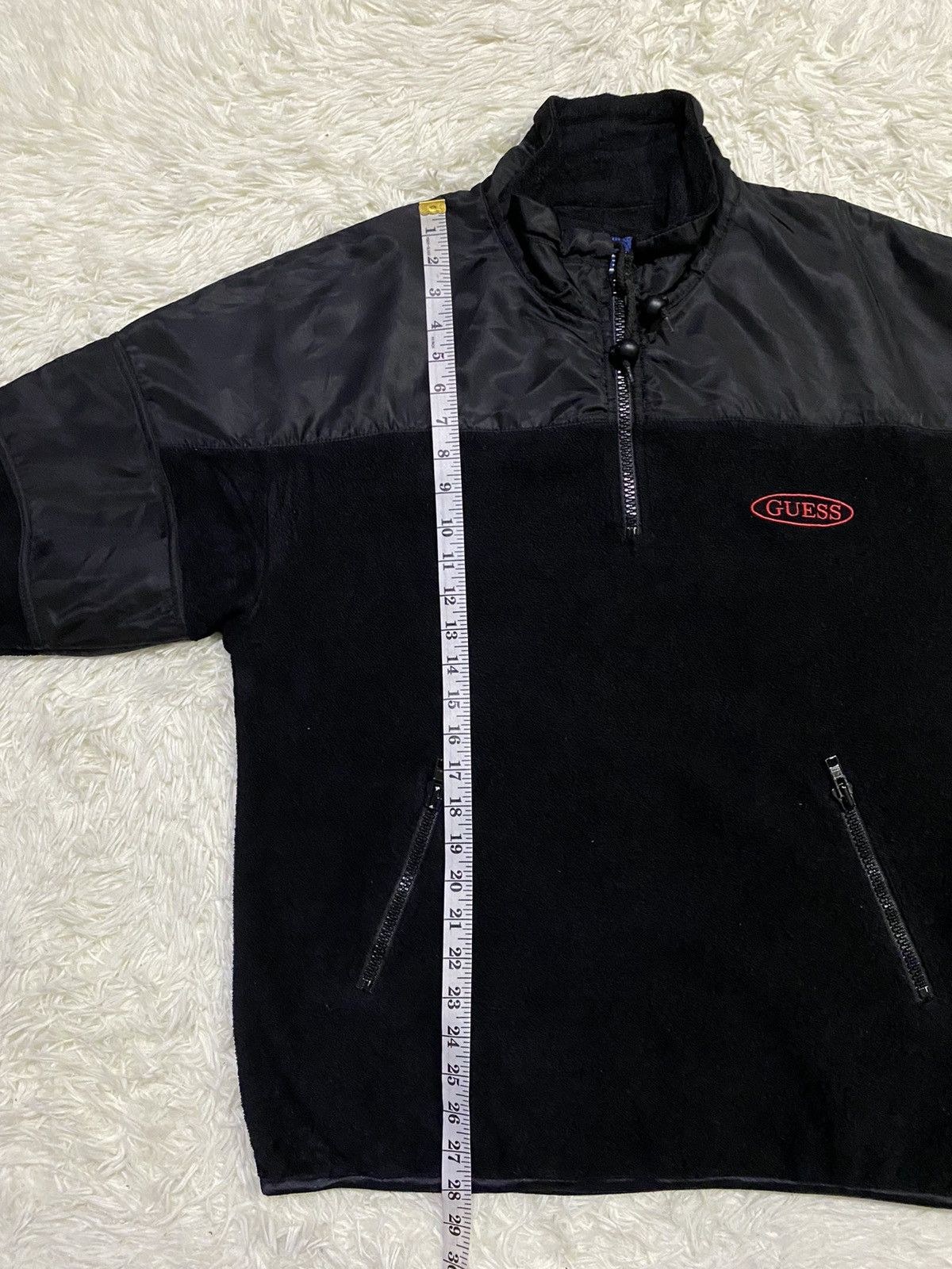 Guess × Vintage Vintage Guess Fleece Pullover Jumper Size US M / EU 48-50 / 2 - 18 Thumbnail