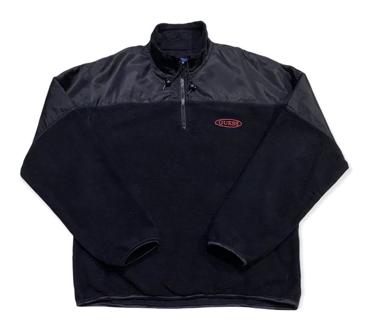 Guess × Vintage Vintage Guess Fleece Pullover Jumper Size US M / EU 48-50 / 2 - 4 Thumbnail