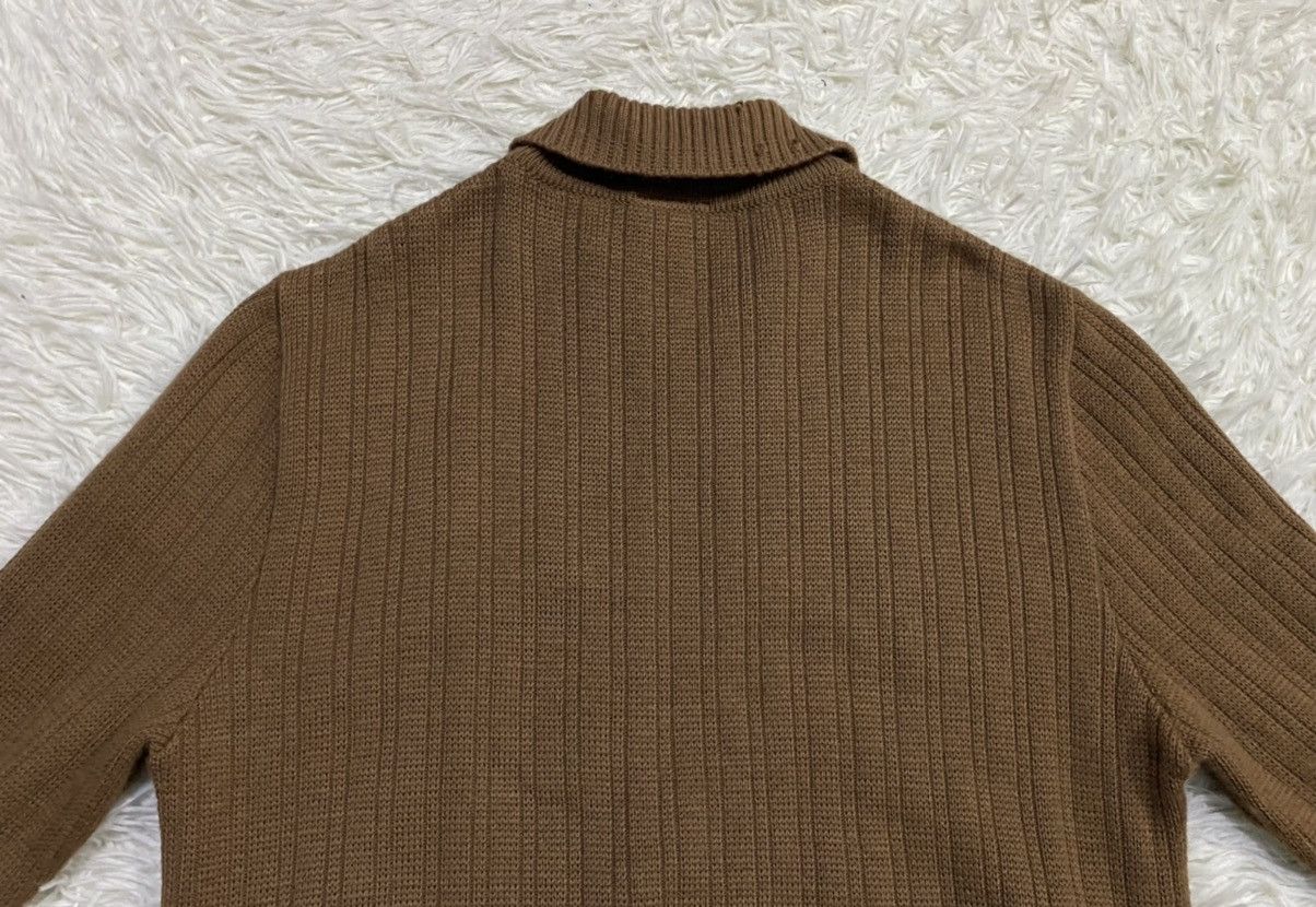 Saint Michael Vintage Saint Michael Wool Cable Knit Sweater Suede Trimmer Size US M / EU 48-50 / 2 - 13 Thumbnail