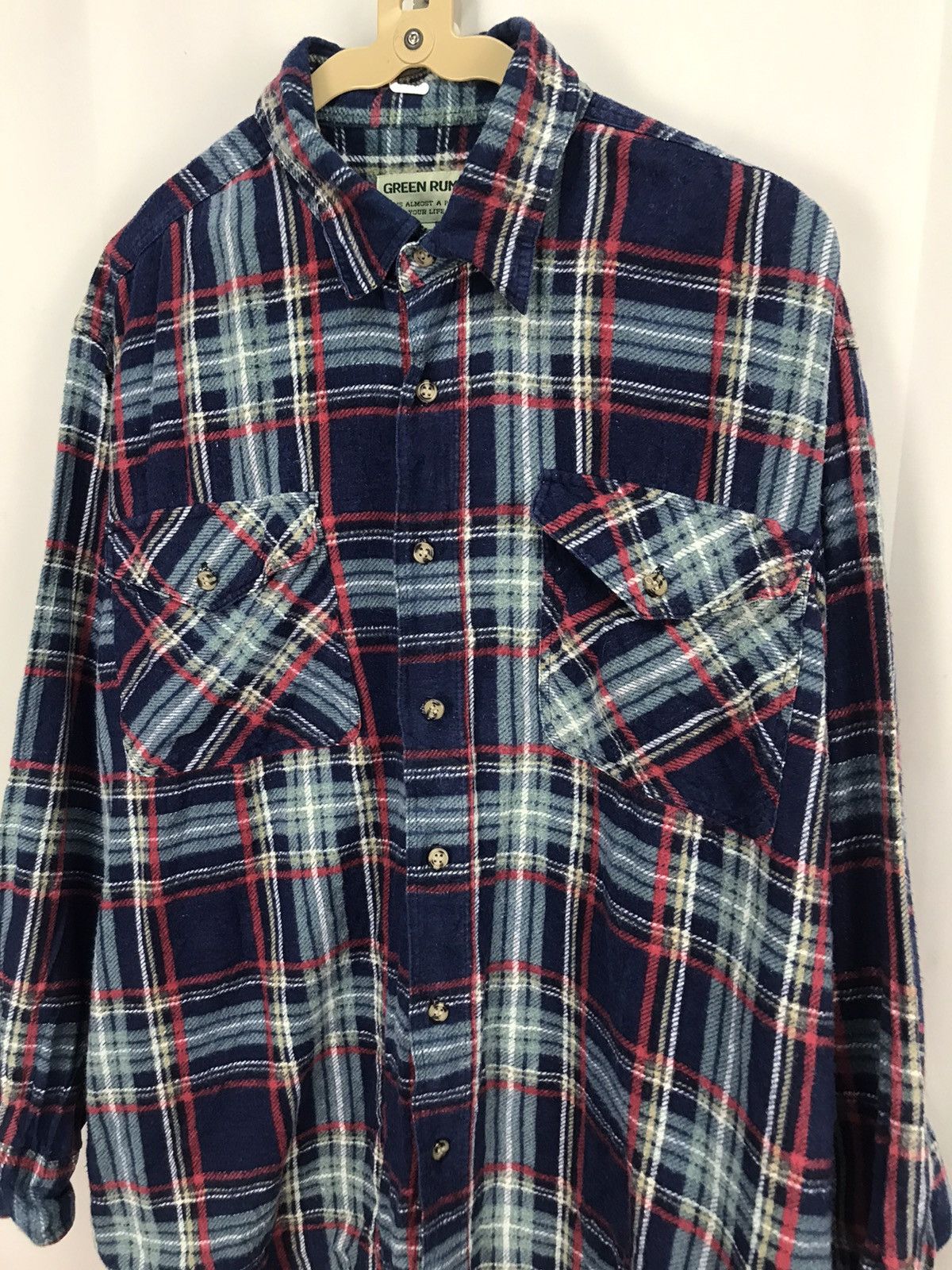 Flannel × Vintage Vintage flannel button up shirt by green rum Size US L / EU 52-54 / 3 - 5 Thumbnail