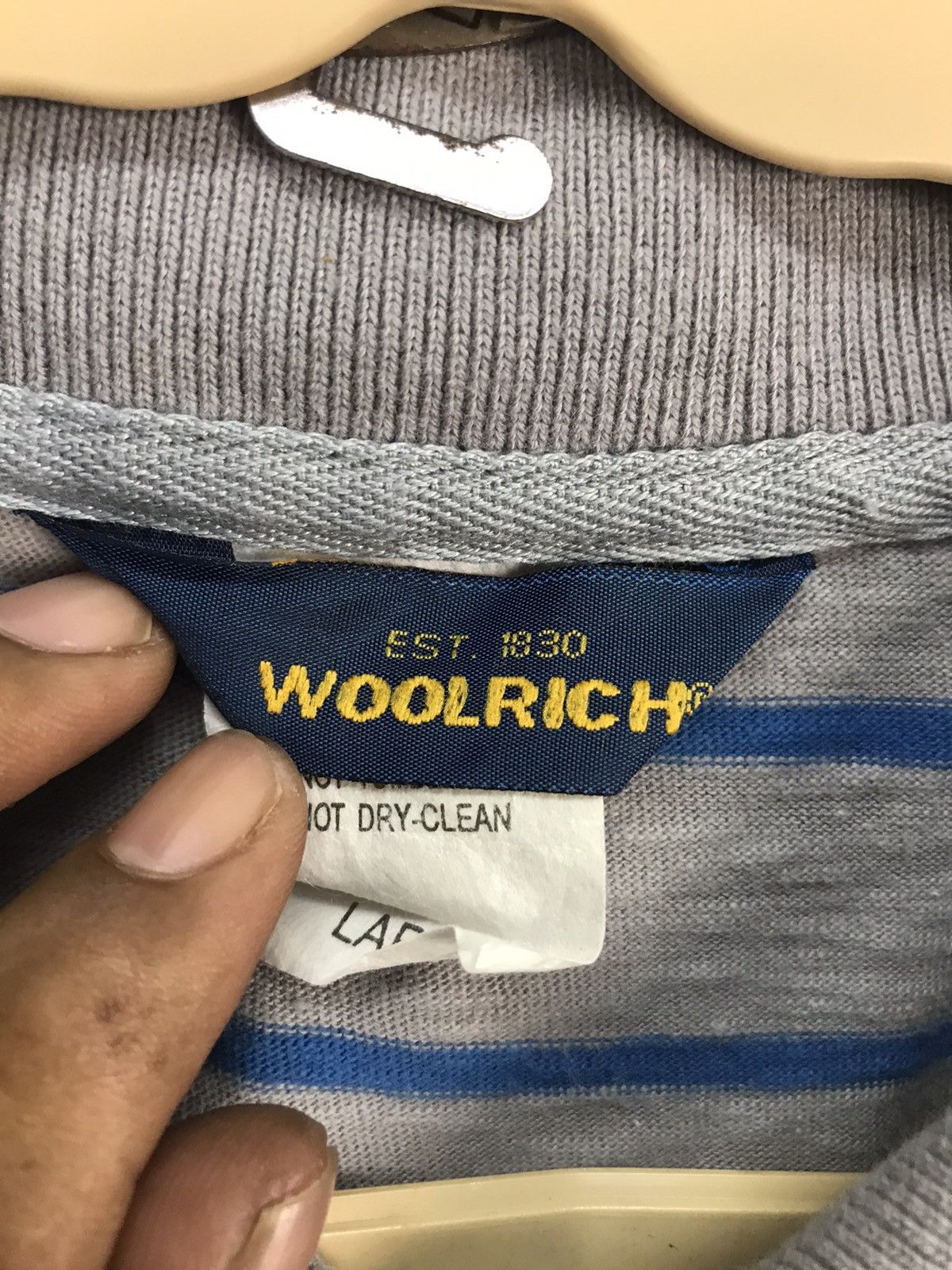 Vintage × Woolrich Woolen Mills Woolrich stripe polos shirt Size US M / EU 48-50 / 2 - 3 Thumbnail