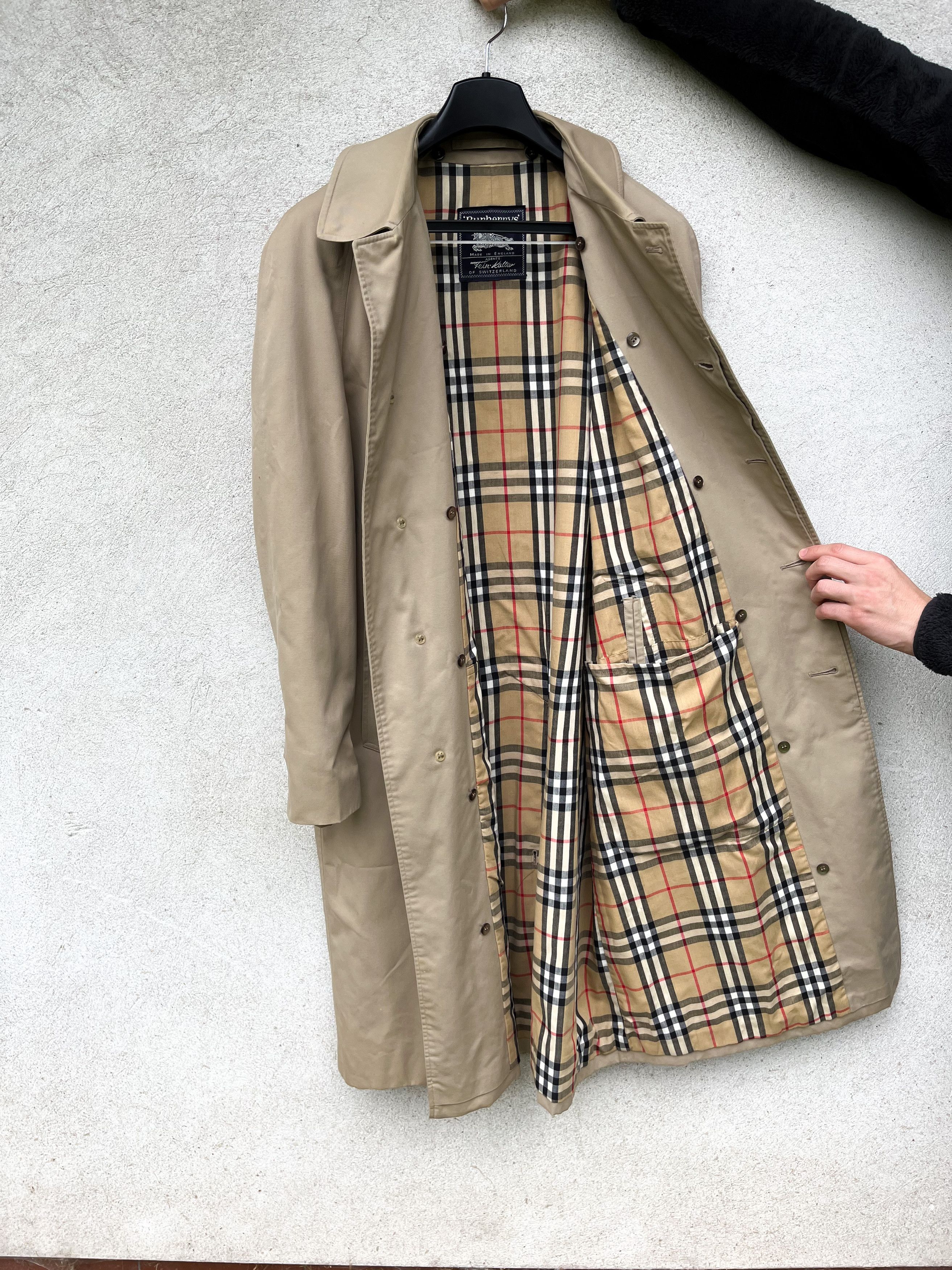 Burberry vintage check coat deals