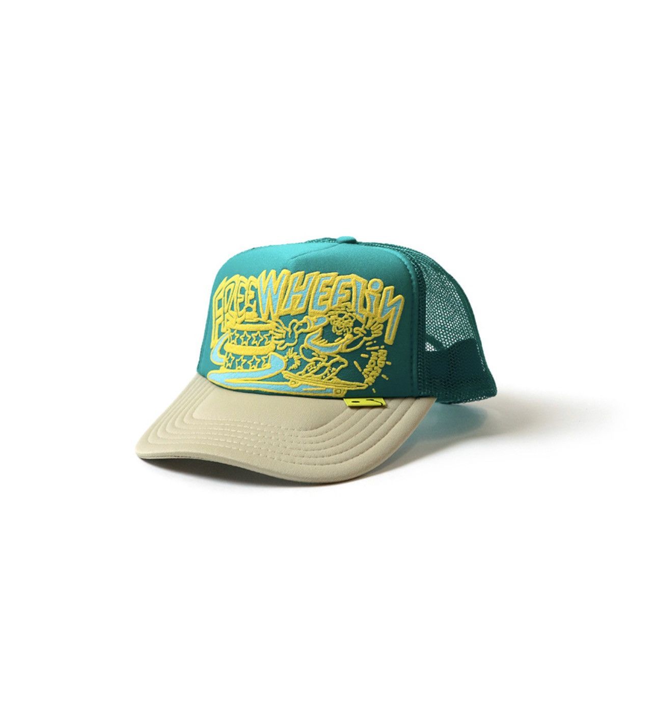 image of Kapital Free Wheelin Truck Cap in Turquoise Beige, Men's