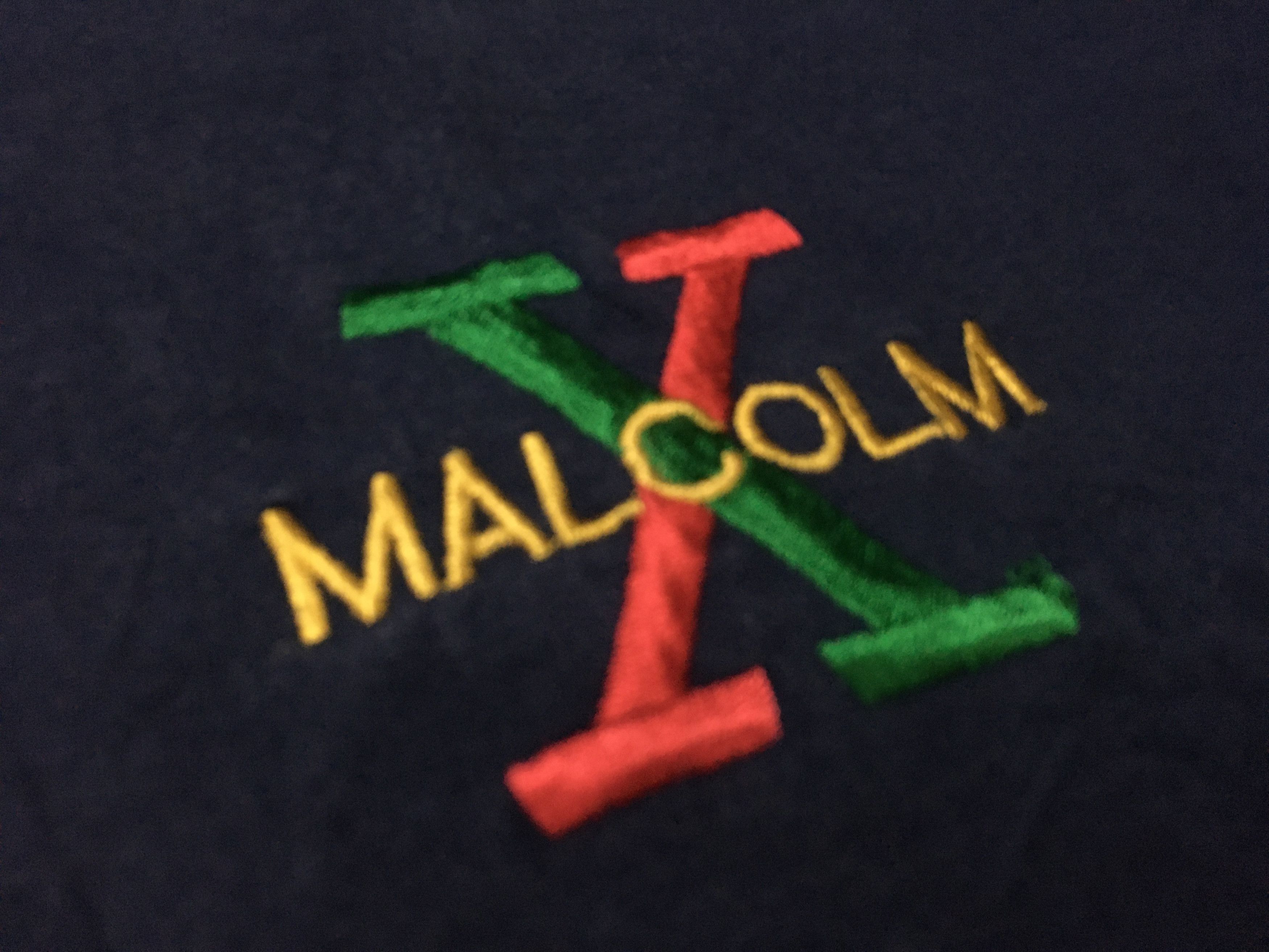 Rap Tees × Vintage Vintage Malcom X Shirt 90s Embroidered Size US XL / EU 56 / 4 - 1 Thumbnail