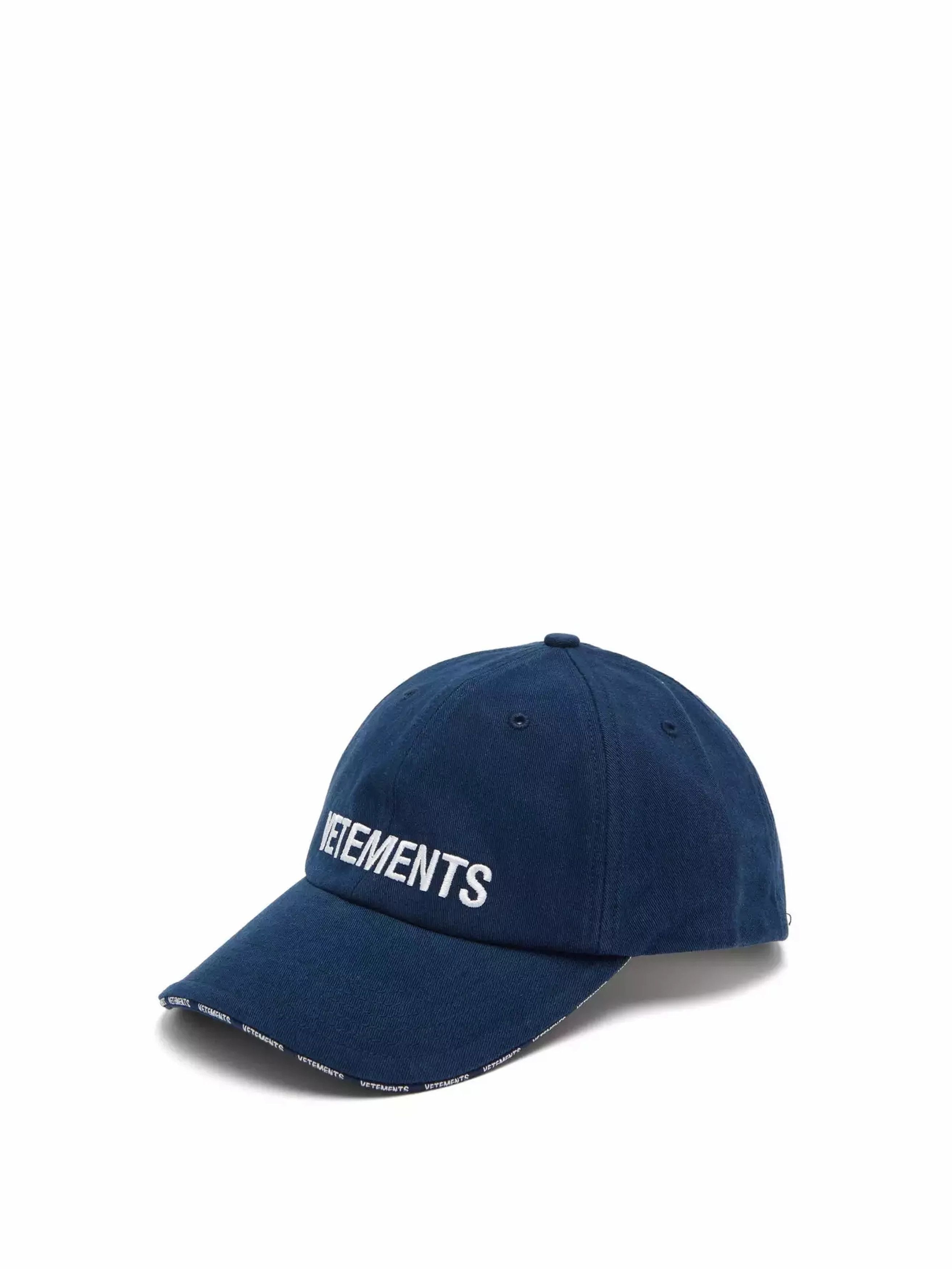 image of Reebok Logo-Embroidered Cotton Cap in Blue, Men's