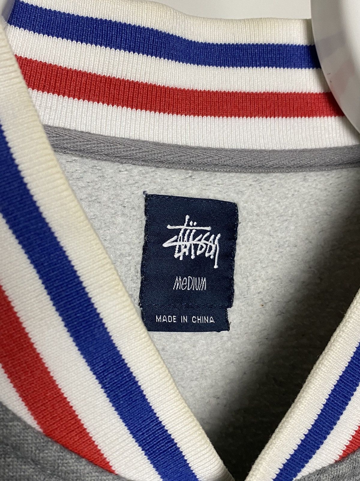 Stussy Stussy varsity jacket grey button up sweatshirt Size US M / EU 48-50 / 2 - 3 Thumbnail