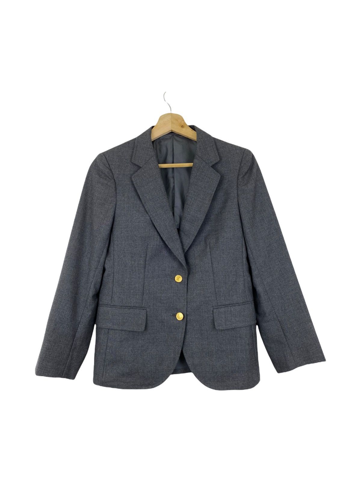 Burberry × Designer × Vintage 🔥Vintage burberry gold button formal blazer Size US S / EU 44-46 / 1 - 1 Thumbnail