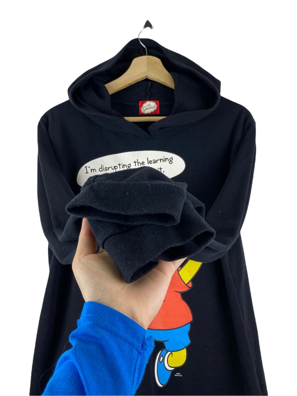 Cartoon Network × The Simpsons × Vintage VINTAGE THE SIMPSONS BLACK HOODIE Size US XL / EU 56 / 4 - 3 Thumbnail