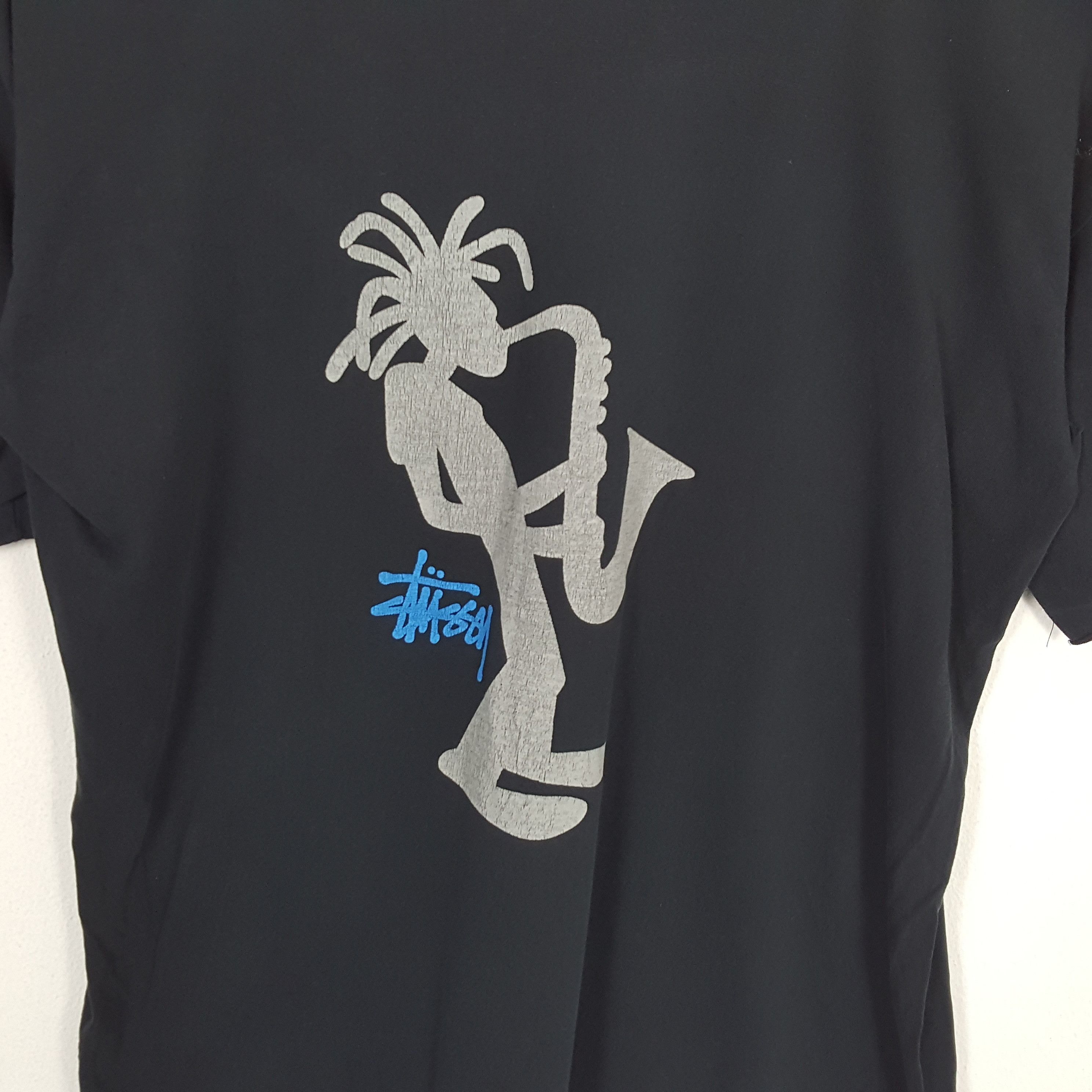 Stussy × Vintage Vintage 90's STUSSY Streetwear Skateboard T-Shirt Size US L / EU 52-54 / 3 - 2 Thumbnail