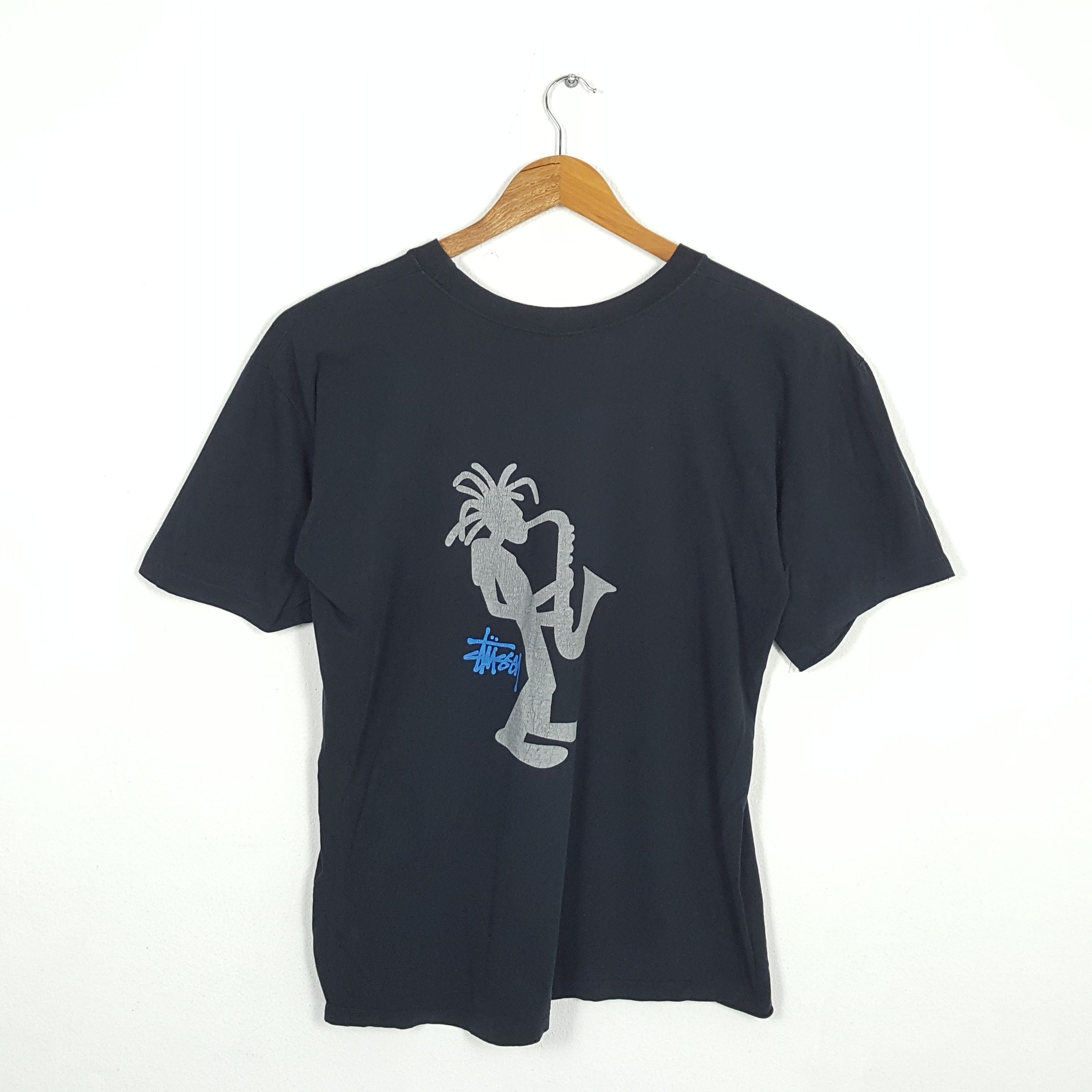 Stussy × Vintage Vintage 90's STUSSY Streetwear Skateboard T-Shirt Size US L / EU 52-54 / 3 - 1 Thumbnail
