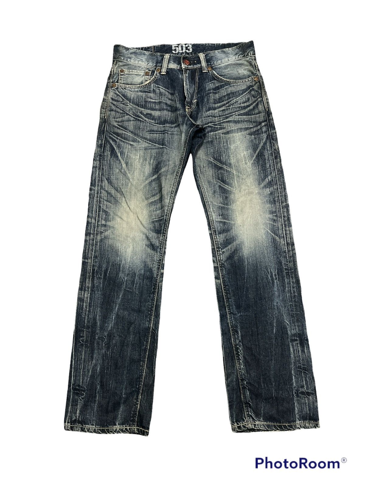 Edwin FAST SELLING 🔥🔥EDWIN 503 BLUE TRIP DISTRESSED DENIM PANTS Size US 33 - 1 Thumbnail