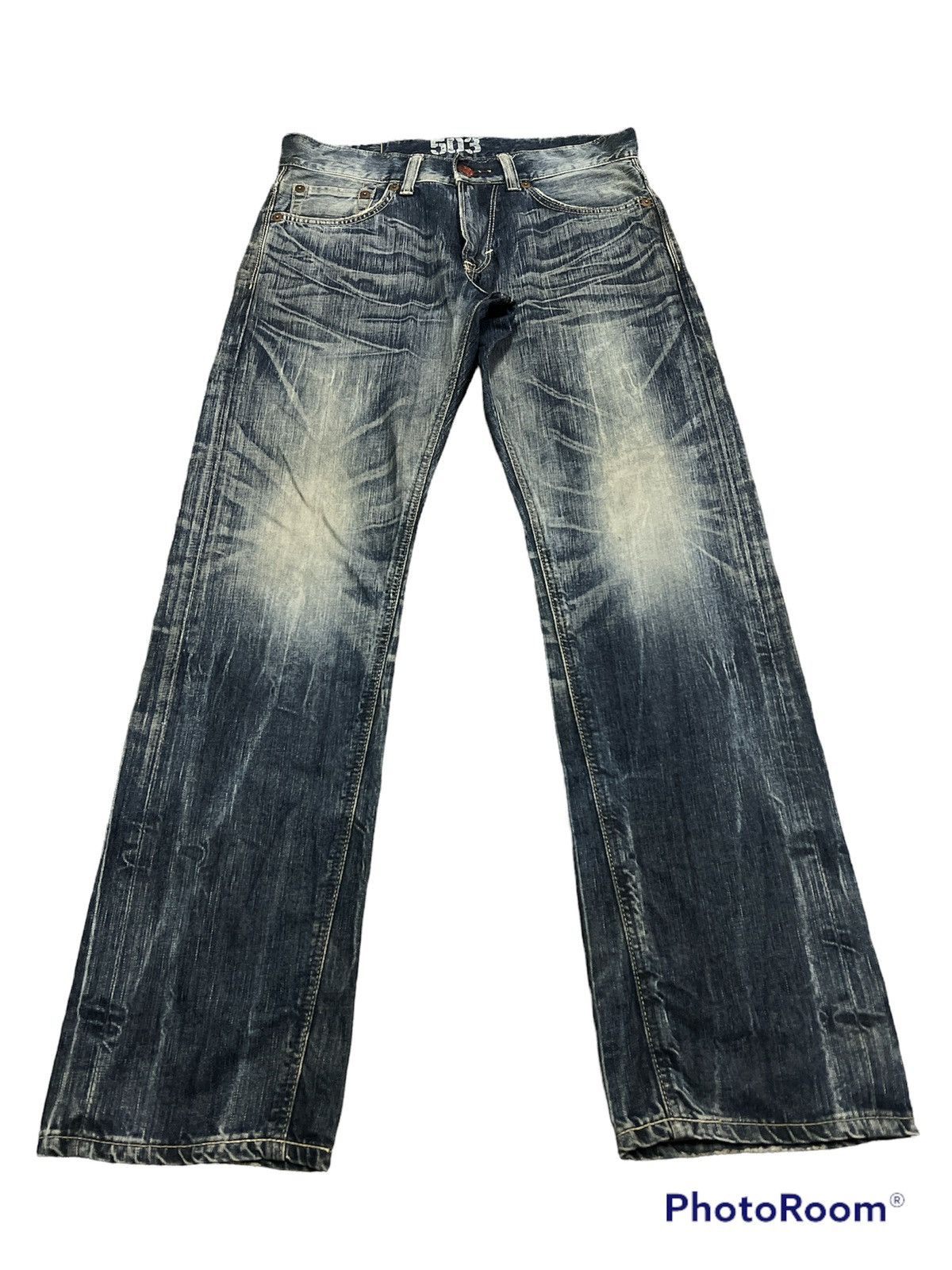 Edwin FAST SELLING 🔥🔥EDWIN 503 BLUE TRIP DISTRESSED DENIM PANTS Size US 33 - 3 Thumbnail