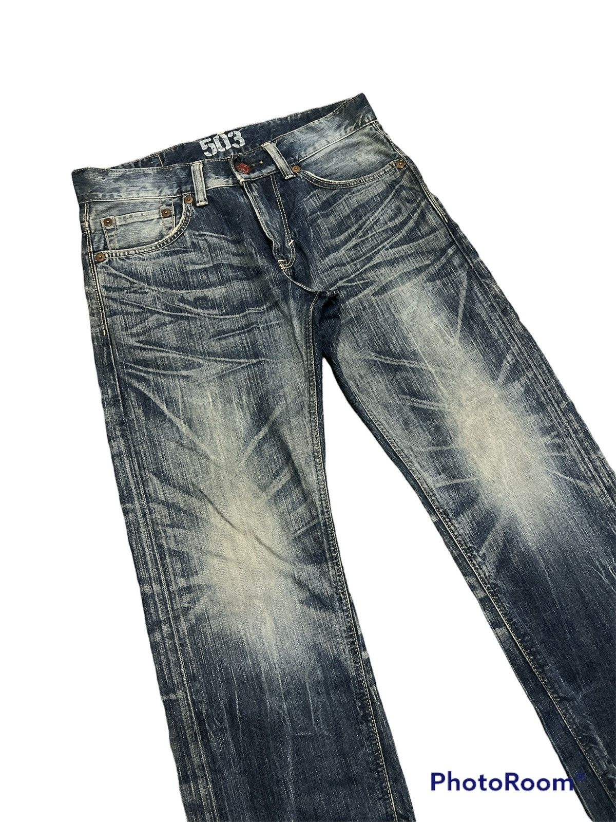Edwin FAST SELLING 🔥🔥EDWIN 503 BLUE TRIP DISTRESSED DENIM PANTS Size US 33 - 5 Thumbnail