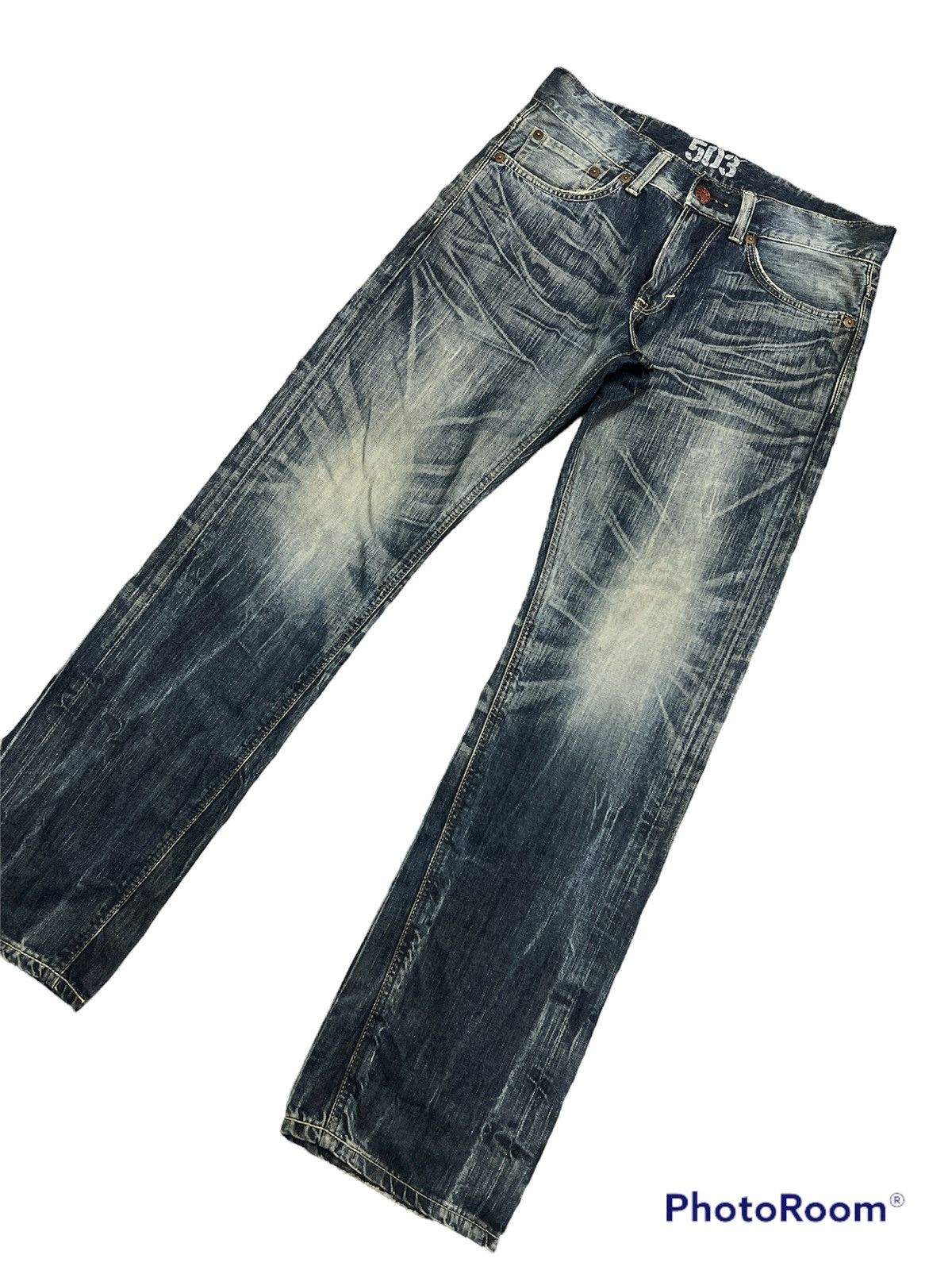 Edwin FAST SELLING 🔥🔥EDWIN 503 BLUE TRIP DISTRESSED DENIM PANTS Size US 33 - 4 Thumbnail