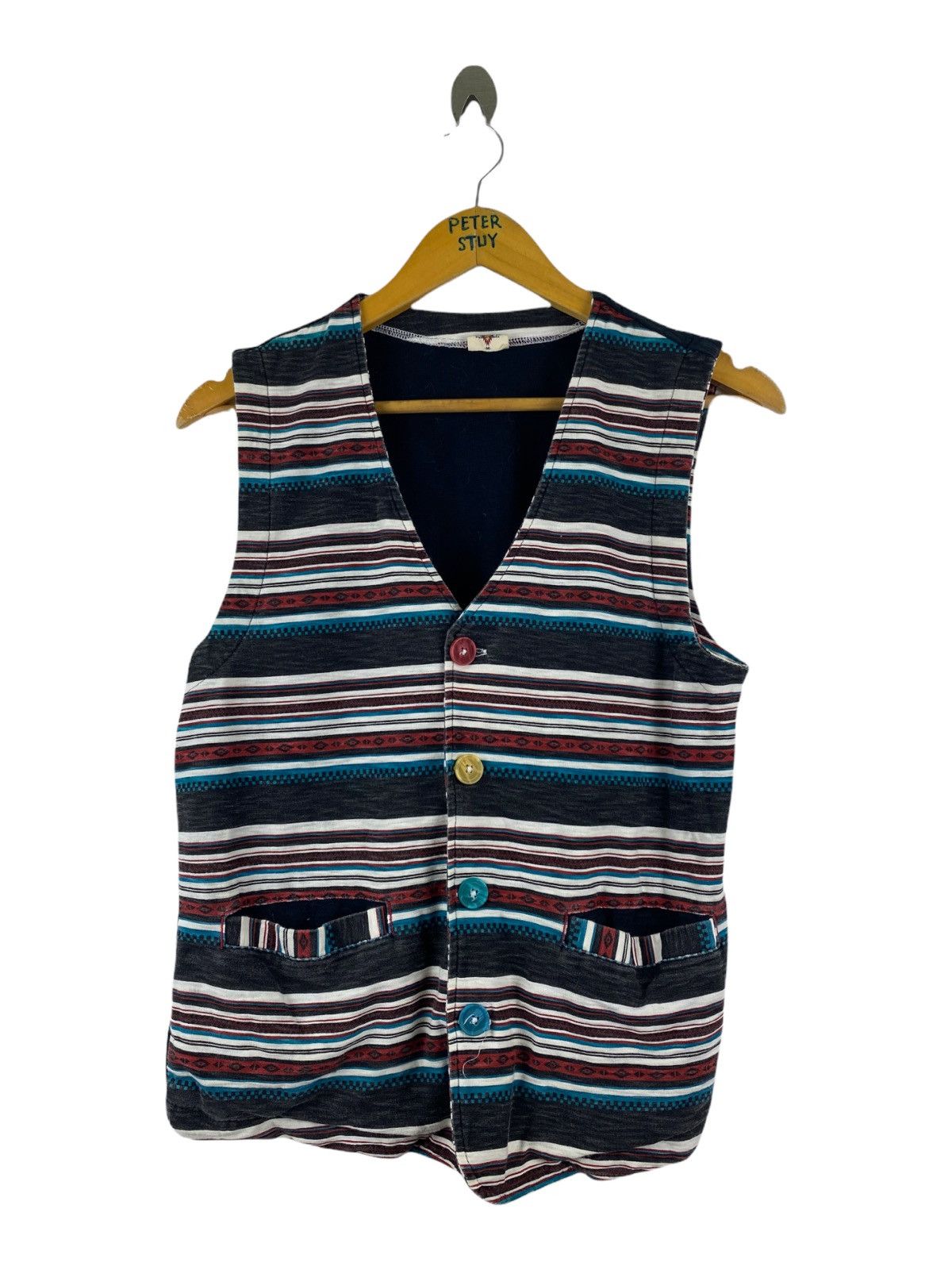 Japanese Brand POWER TO THE PEOPLE VEST Size US M / EU 48-50 / 2 - 1 Thumbnail