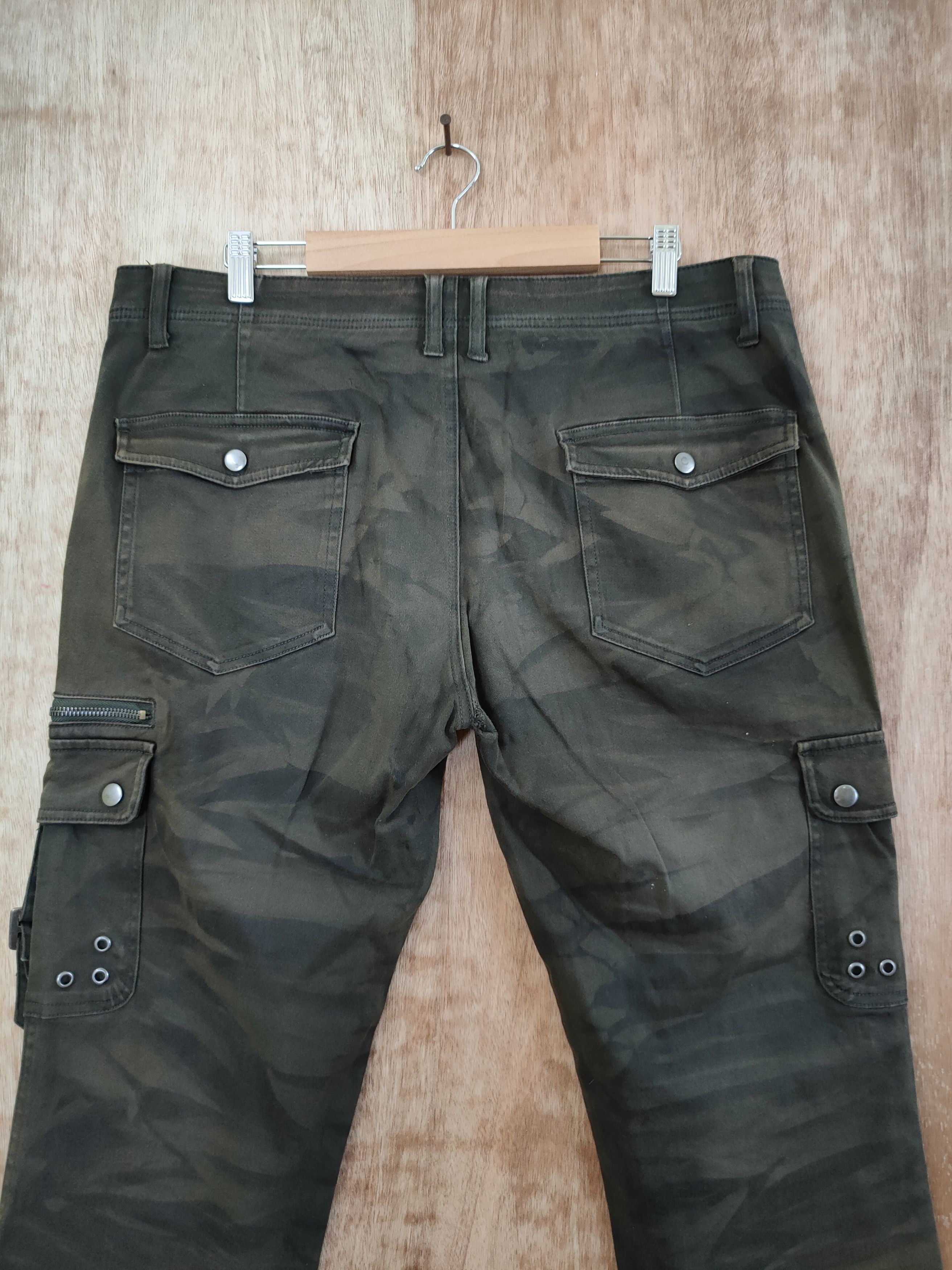 Japanese Brand DLL semantic design camo punk cargo pants #sp46-267T Size US 34 / EU 50 - 11 Thumbnail