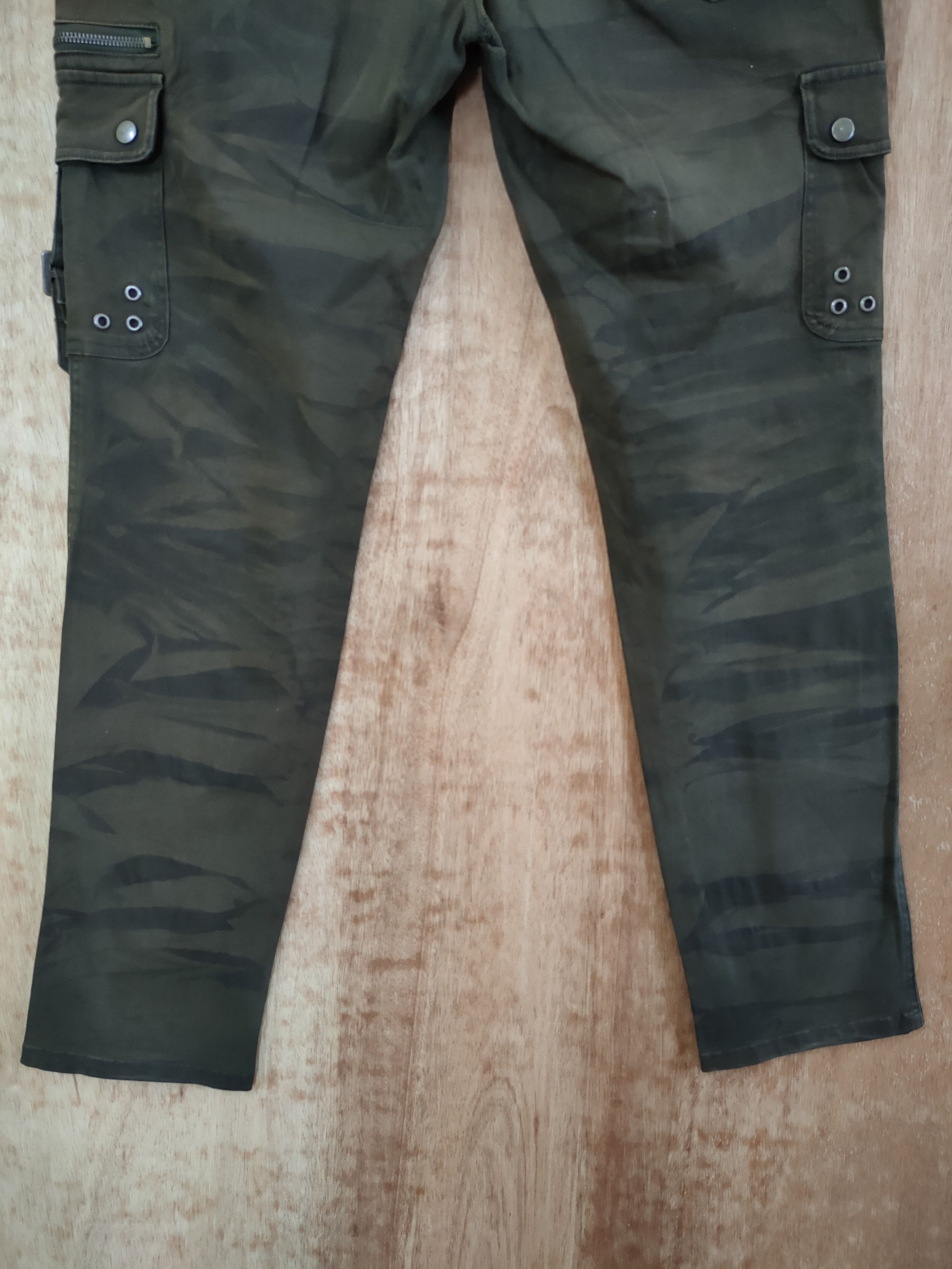 Japanese Brand DLL semantic design camo punk cargo pants #sp46-267T Size US 34 / EU 50 - 10 Thumbnail