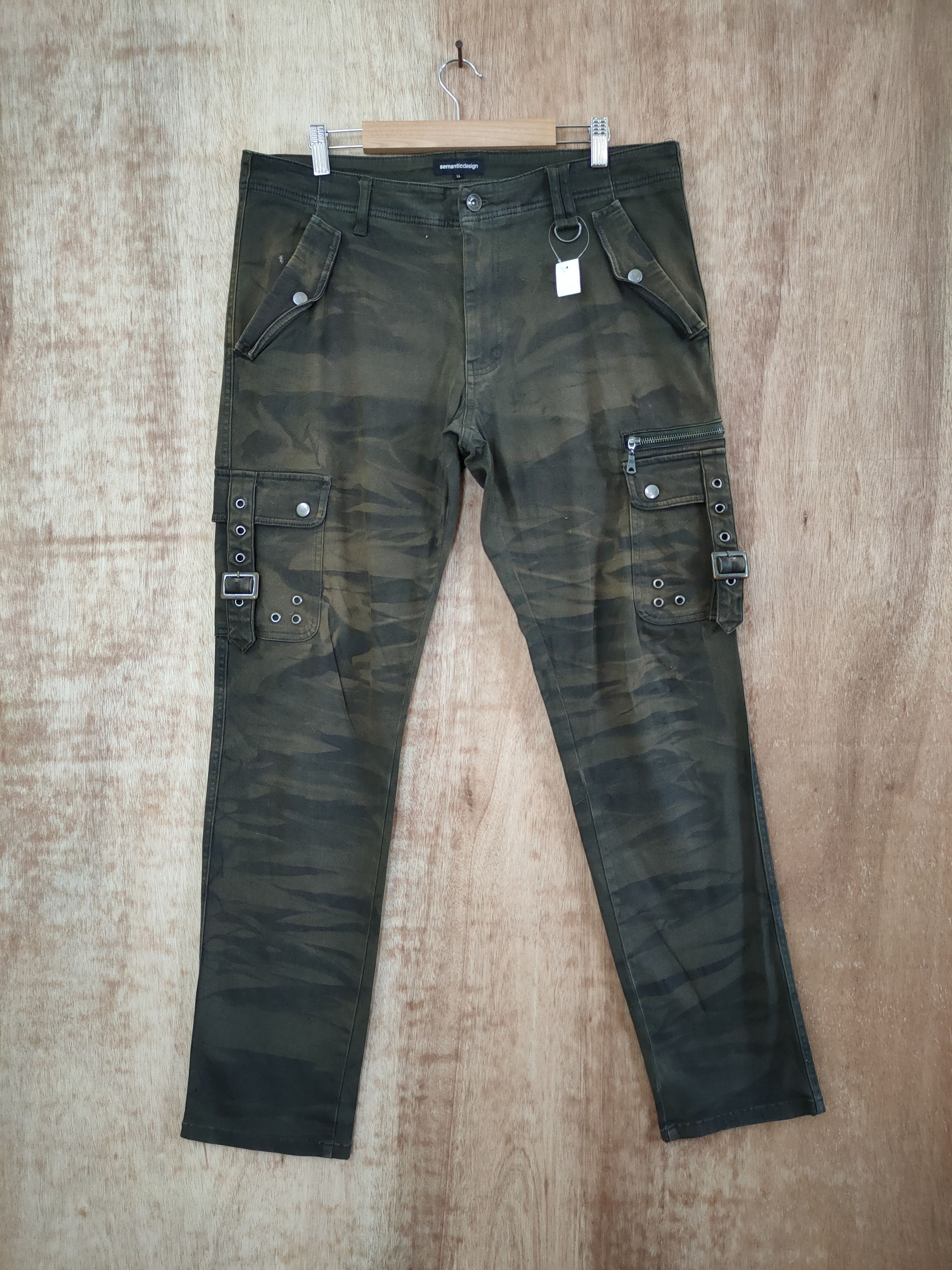 image of Semantic Design Camo Punk Seditionaries Cargo Pants 46-267, Men's (Size 33)