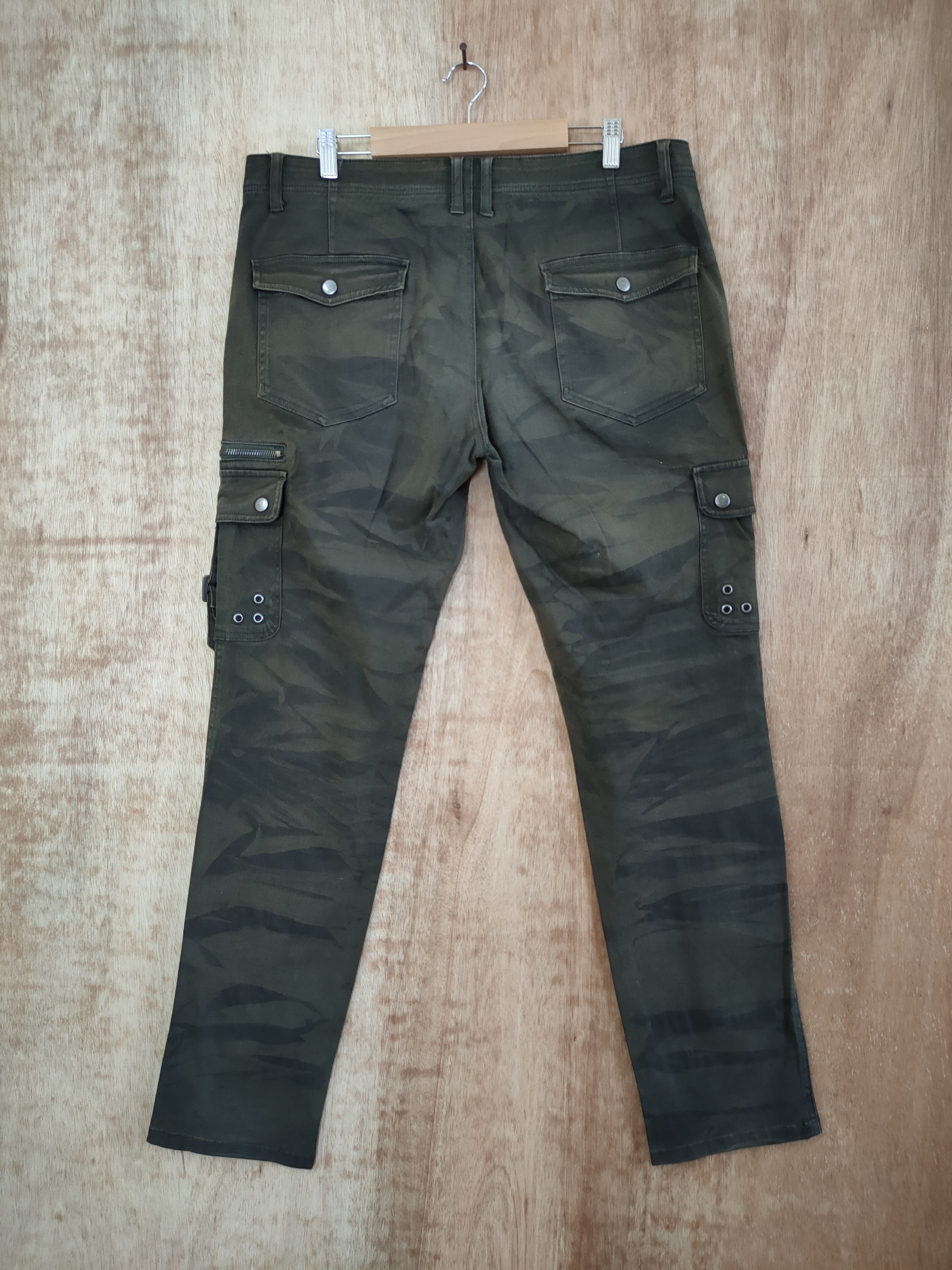 Japanese Brand DLL semantic design camo punk cargo pants #sp46-267T Size US 34 / EU 50 - 9 Thumbnail