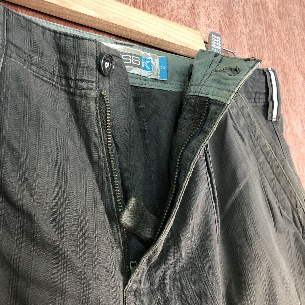 Japanese Brand DLL Russk Grey faded vintage cargo Pants #c214 Size US 32 / EU 48 - 6 Thumbnail