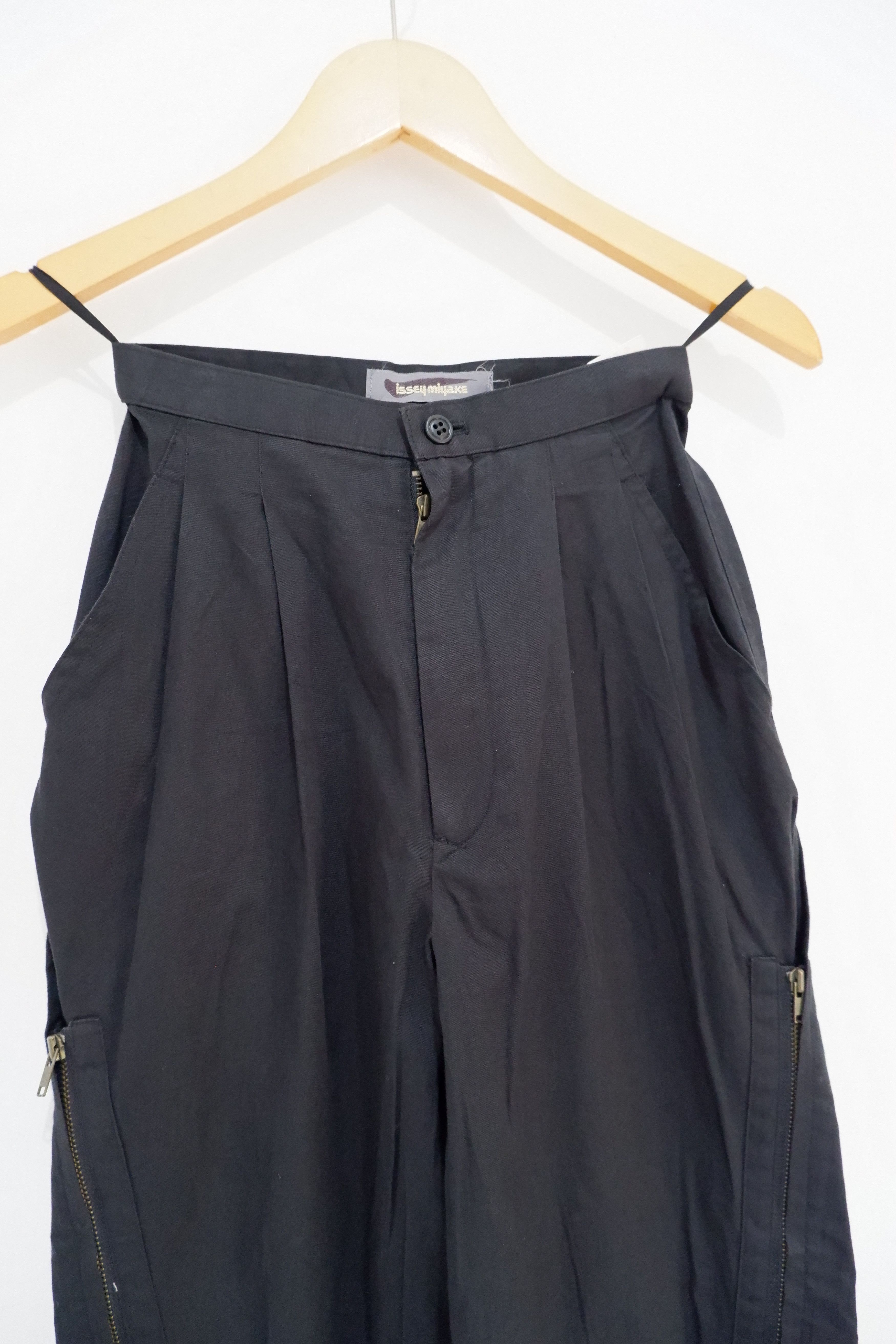 Issey Miyake Vintage 80s Issey Miyake Double Zipper Pants Size 23 Size 23" - 2 Thumbnail