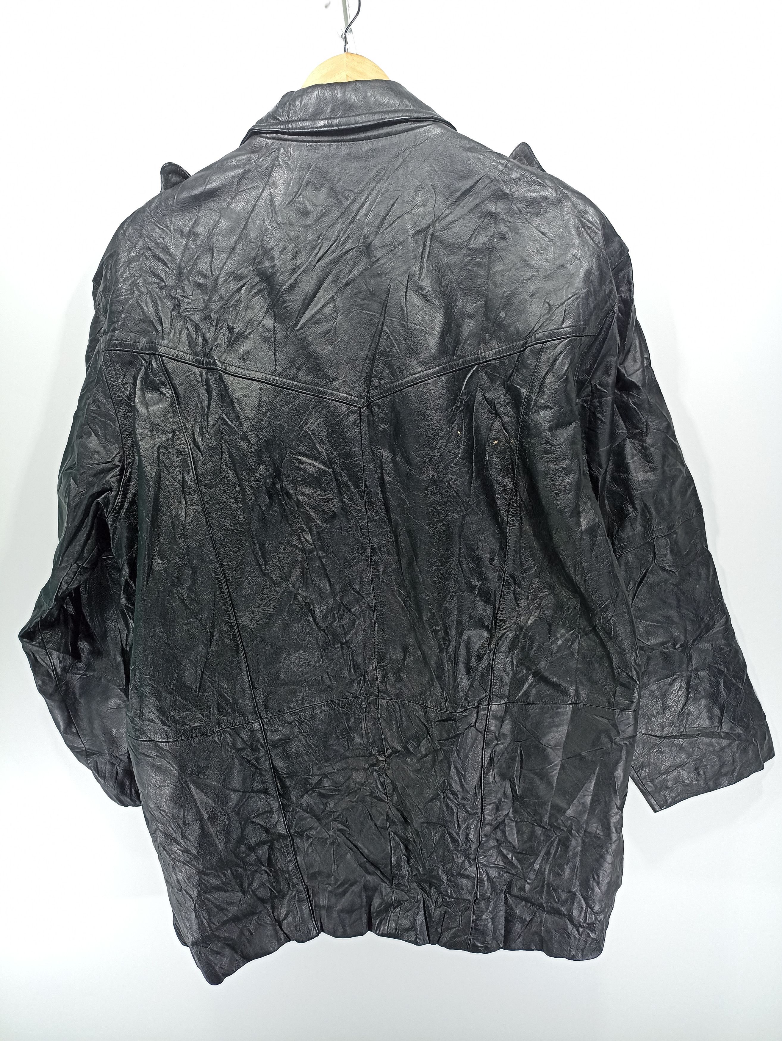 Vintage Vintage Leather Coat Jacket Button Size US M / EU 48-50 / 2 - 4 Thumbnail