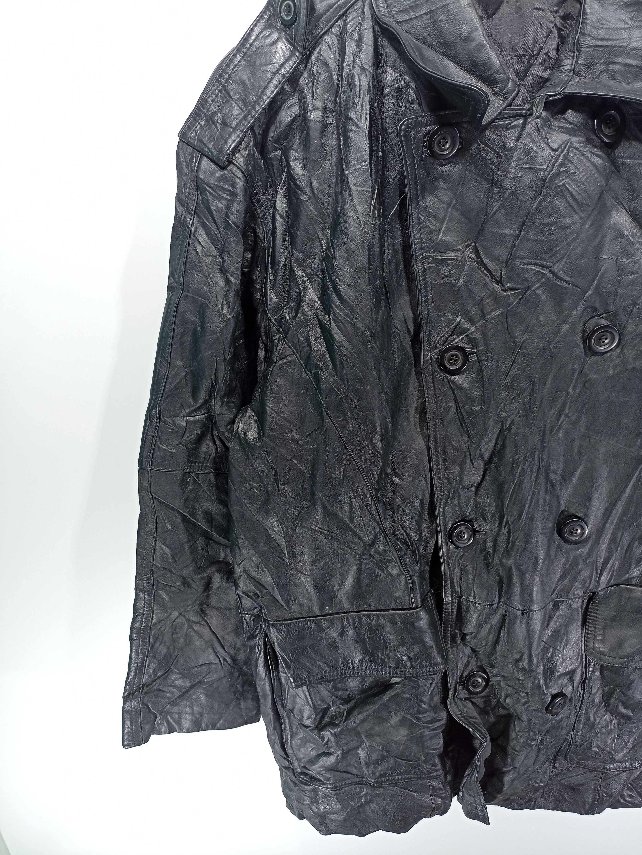 Vintage Vintage Leather Coat Jacket Button Size US M / EU 48-50 / 2 - 3 Thumbnail