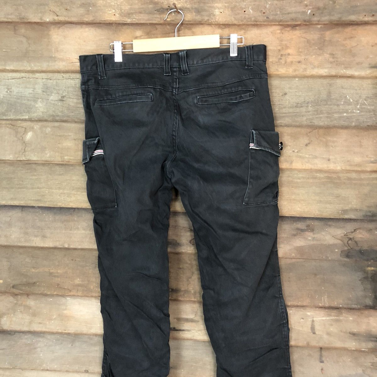 8 by YOOX 8Eight Standard Wear multipocket Black Cargo Pants #4527 Size US 33 - 12 Thumbnail