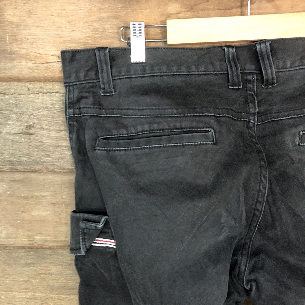 8 by YOOX 8Eight Standard Wear multipocket Black Cargo Pants #4527 Size US 33 - 14 Thumbnail