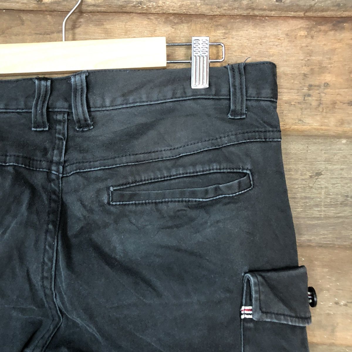8 by YOOX 8Eight Standard Wear multipocket Black Cargo Pants #4527 Size US 33 - 15 Thumbnail