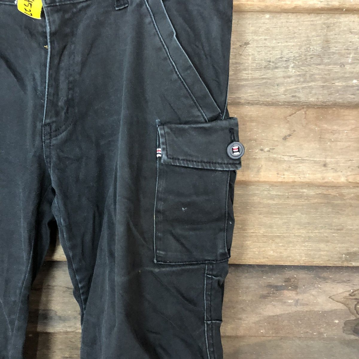8 by YOOX 8Eight Standard Wear multipocket Black Cargo Pants #4527 Size US 33 - 7 Thumbnail