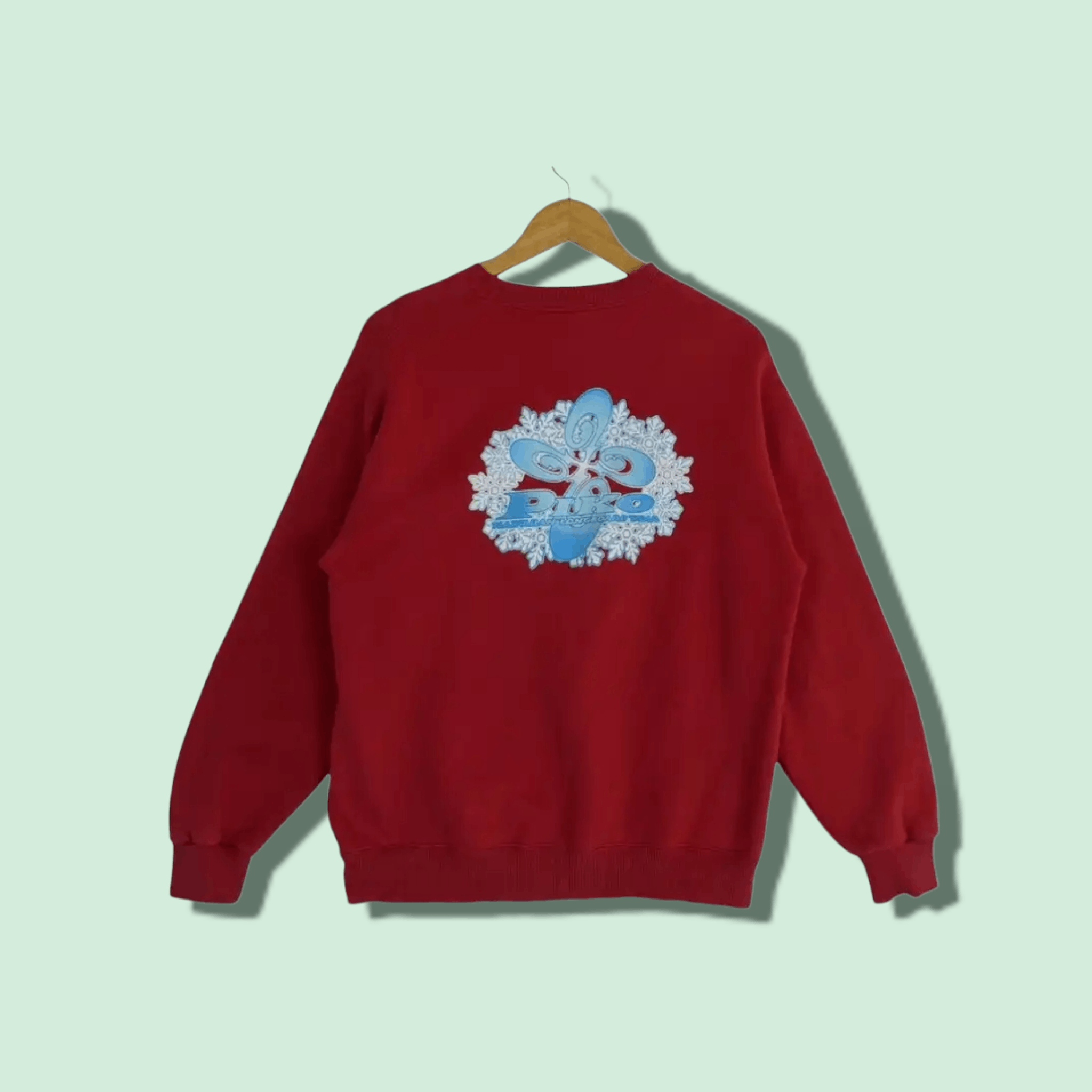 Japanese Brand PIKO Big Logo Surfboard Longboard Jumper Sweatshirt Size US M / EU 48-50 / 2 - 1 Thumbnail
