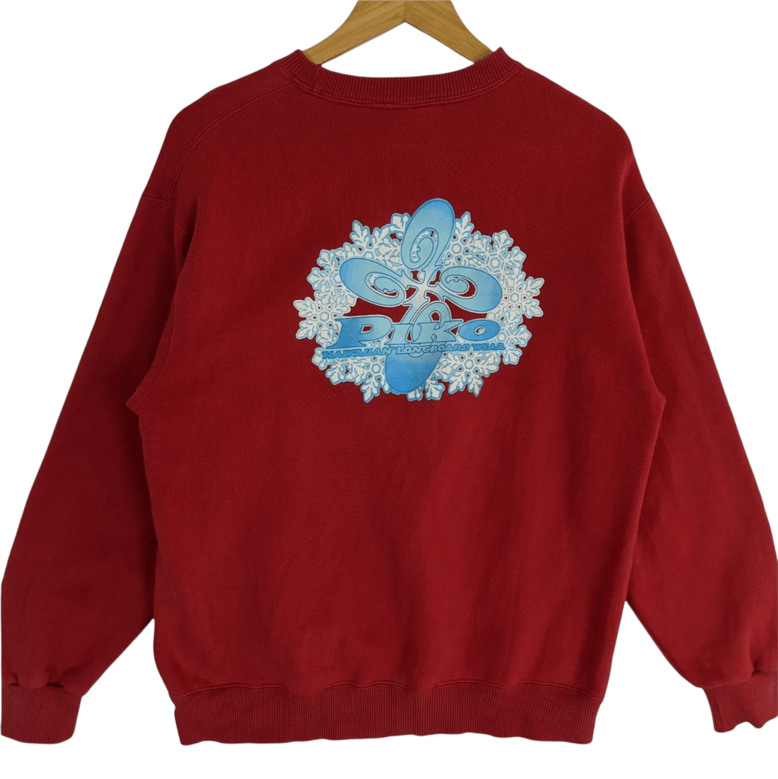 Japanese Brand PIKO Big Logo Surfboard Longboard Jumper Sweatshirt Size US M / EU 48-50 / 2 - 2 Thumbnail