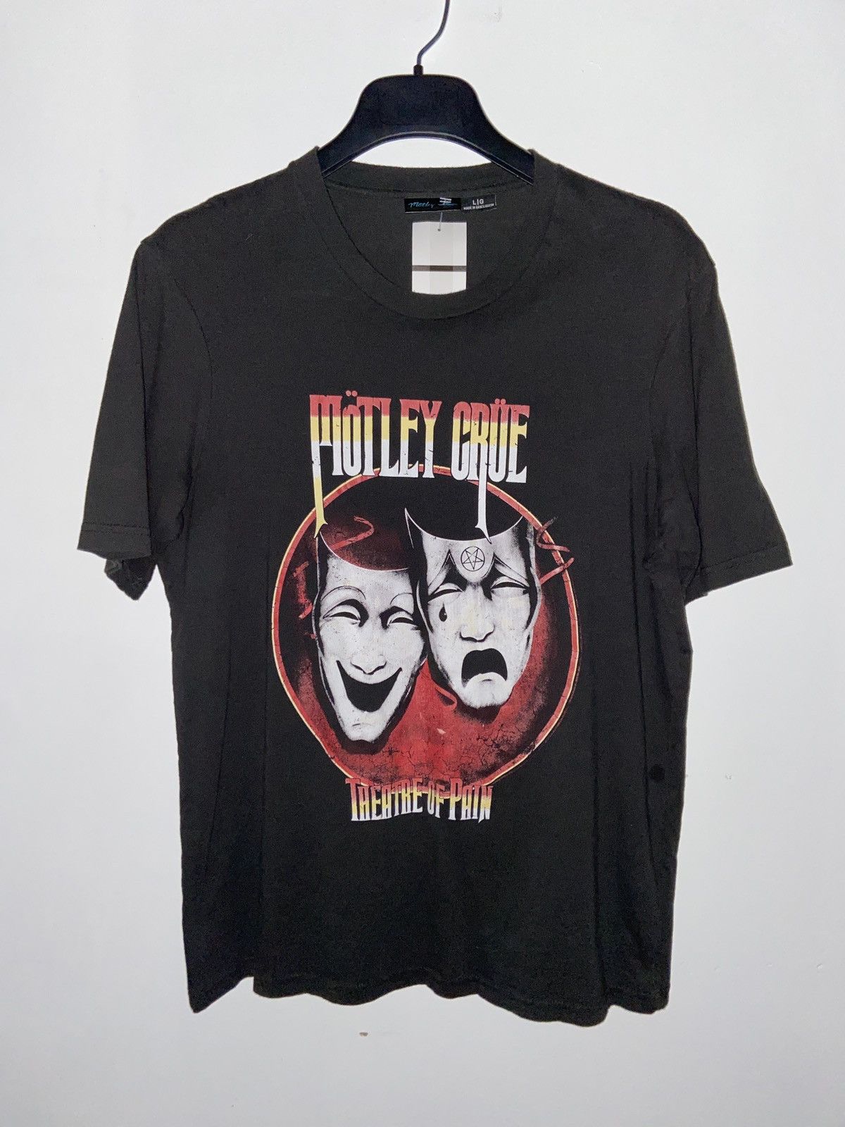 Motley Crue Band Tee L Theatre of Pain UNI official merch Short Sleeve T Shirts