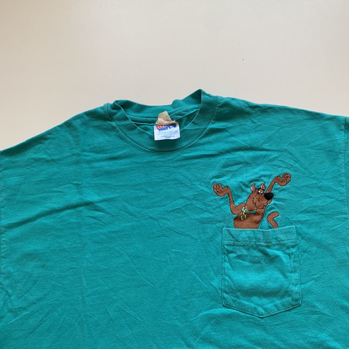Cartoon Network × Vintage Vintage 90s Scooby Doo Embroidered Graphic Pocket T Shirt Size US L / EU 52-54 / 3 - 2 Thumbnail