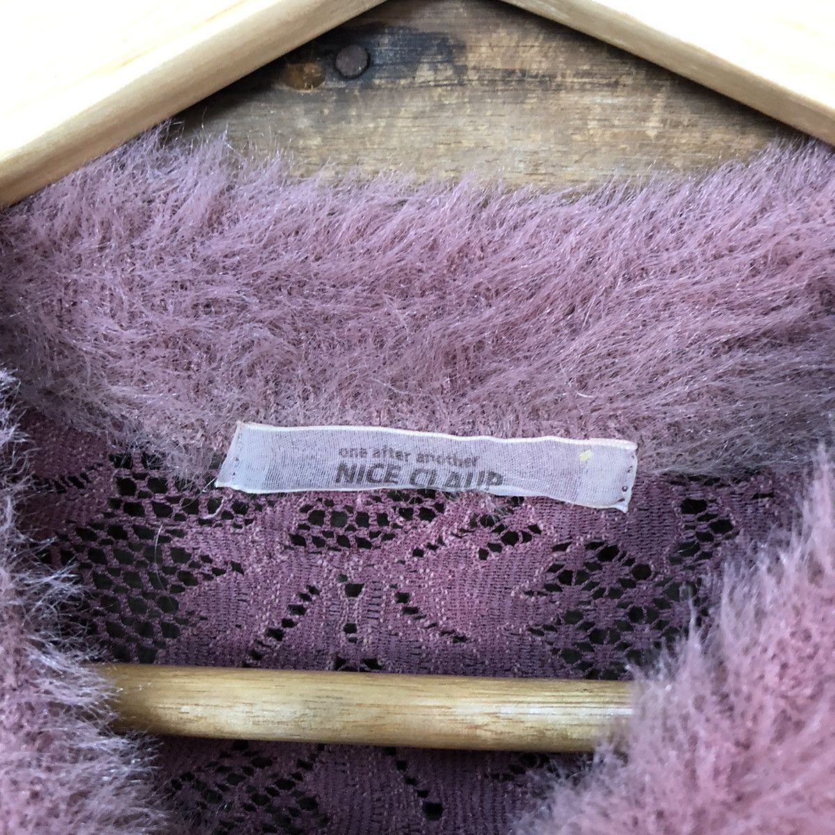 Faded Glory × Homespun Knitwear × Japanese Brand Nice Claup Shag Shaggy Fur Mohair Knitwear #7017 Size L / US 10 / IT 46 - 8 Thumbnail