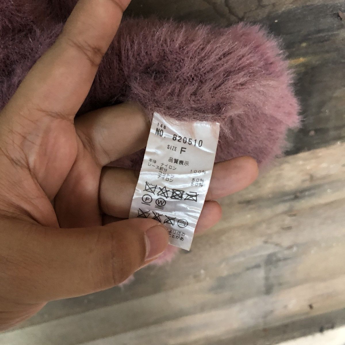 Faded Glory × Homespun Knitwear × Japanese Brand Nice Claup Shag Shaggy Fur Mohair Knitwear #7017 Size L / US 10 / IT 46 - 9 Thumbnail