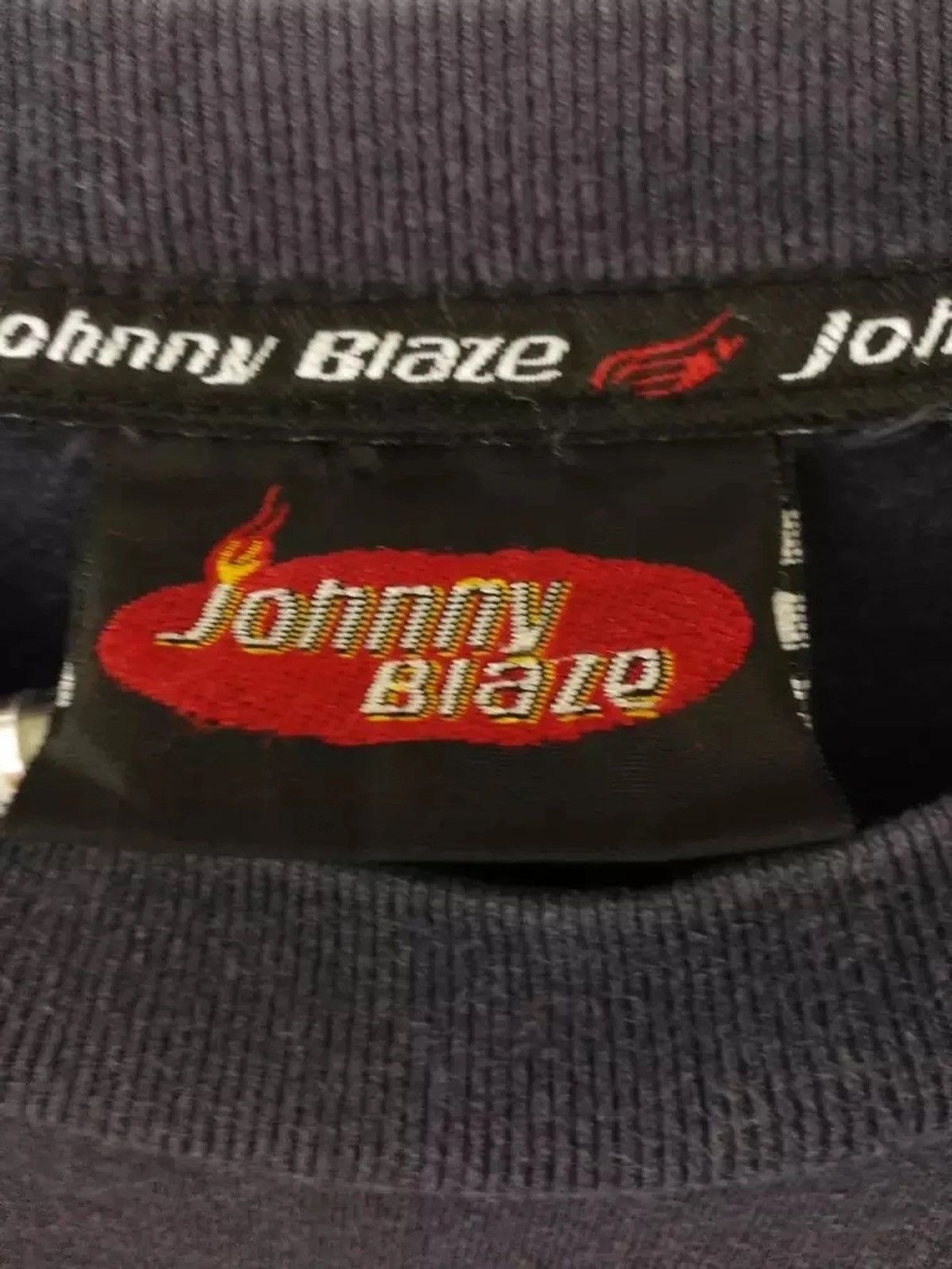 Rap Tees × Vintage Rare!! Johnny Blaze tshirt embroidered logo Spellout Size US L / EU 52-54 / 3 - 4 Thumbnail