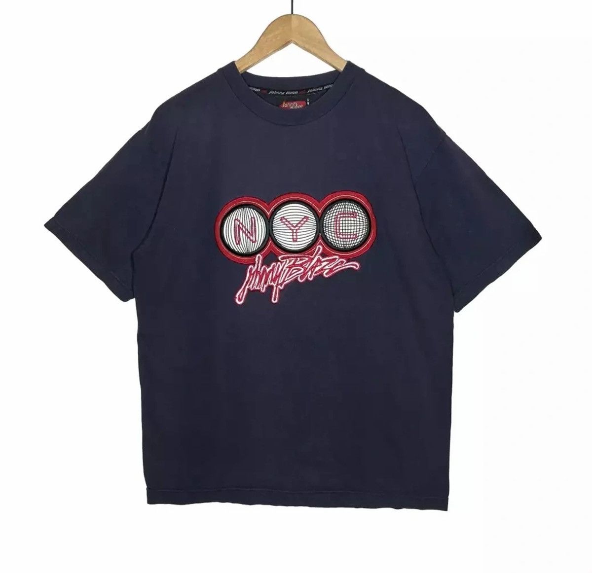 Rap Tees × Vintage Rare!! Johnny Blaze tshirt embroidered logo Spellout Size US L / EU 52-54 / 3 - 1 Thumbnail