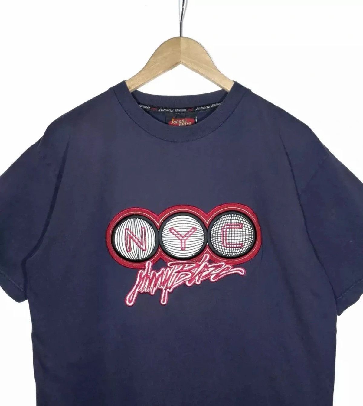 Rap Tees × Vintage Rare!! Johnny Blaze tshirt embroidered logo Spellout Size US L / EU 52-54 / 3 - 3 Thumbnail