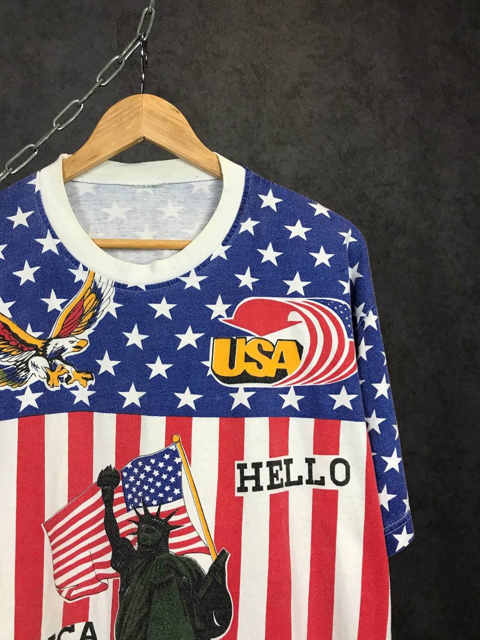 Vintage USA American vintage overprinted tee Size US L / EU 52-54 / 3 - 2 Thumbnail