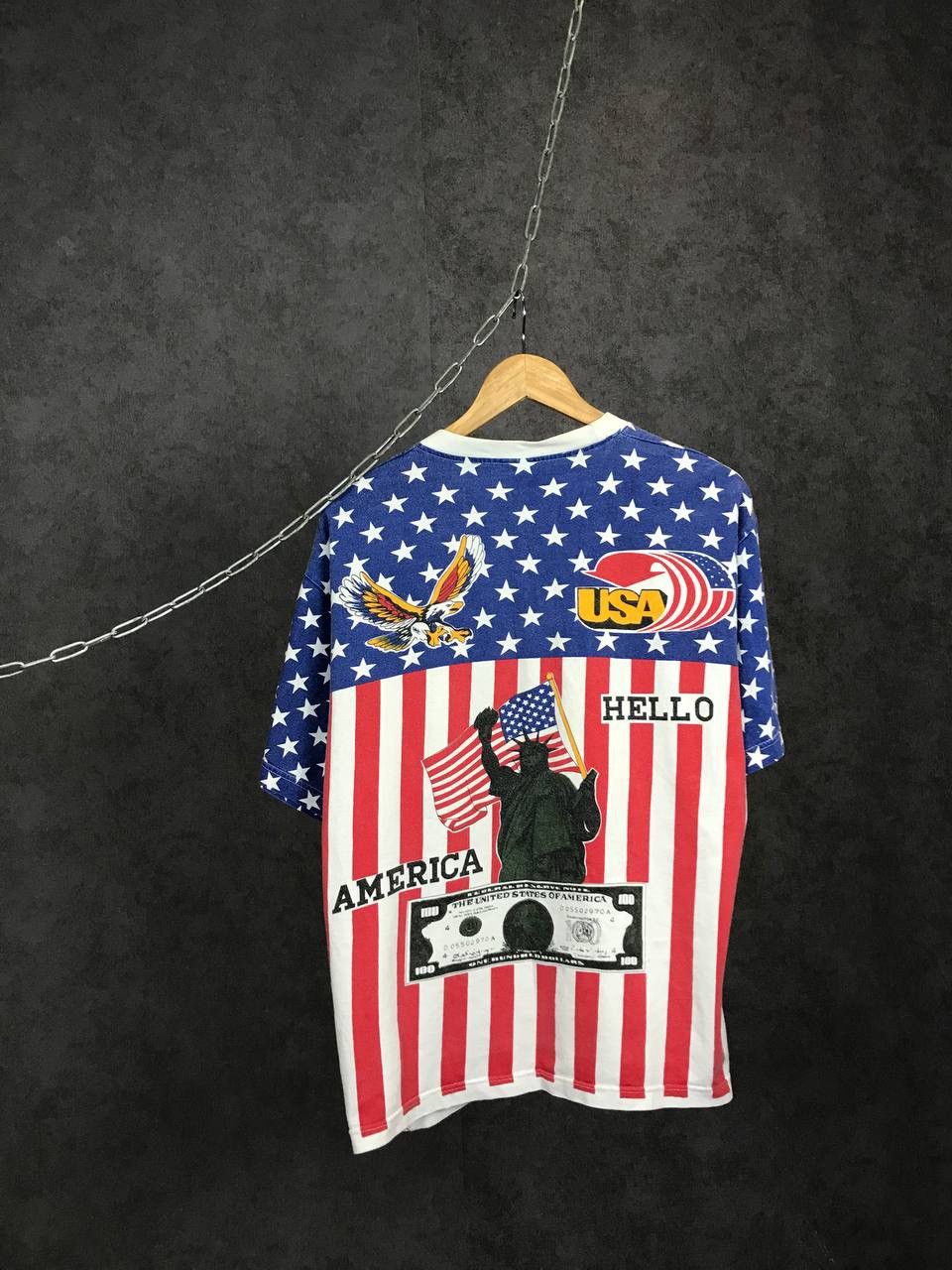 Vintage USA American vintage overprinted tee Size US L / EU 52-54 / 3 - 4 Thumbnail