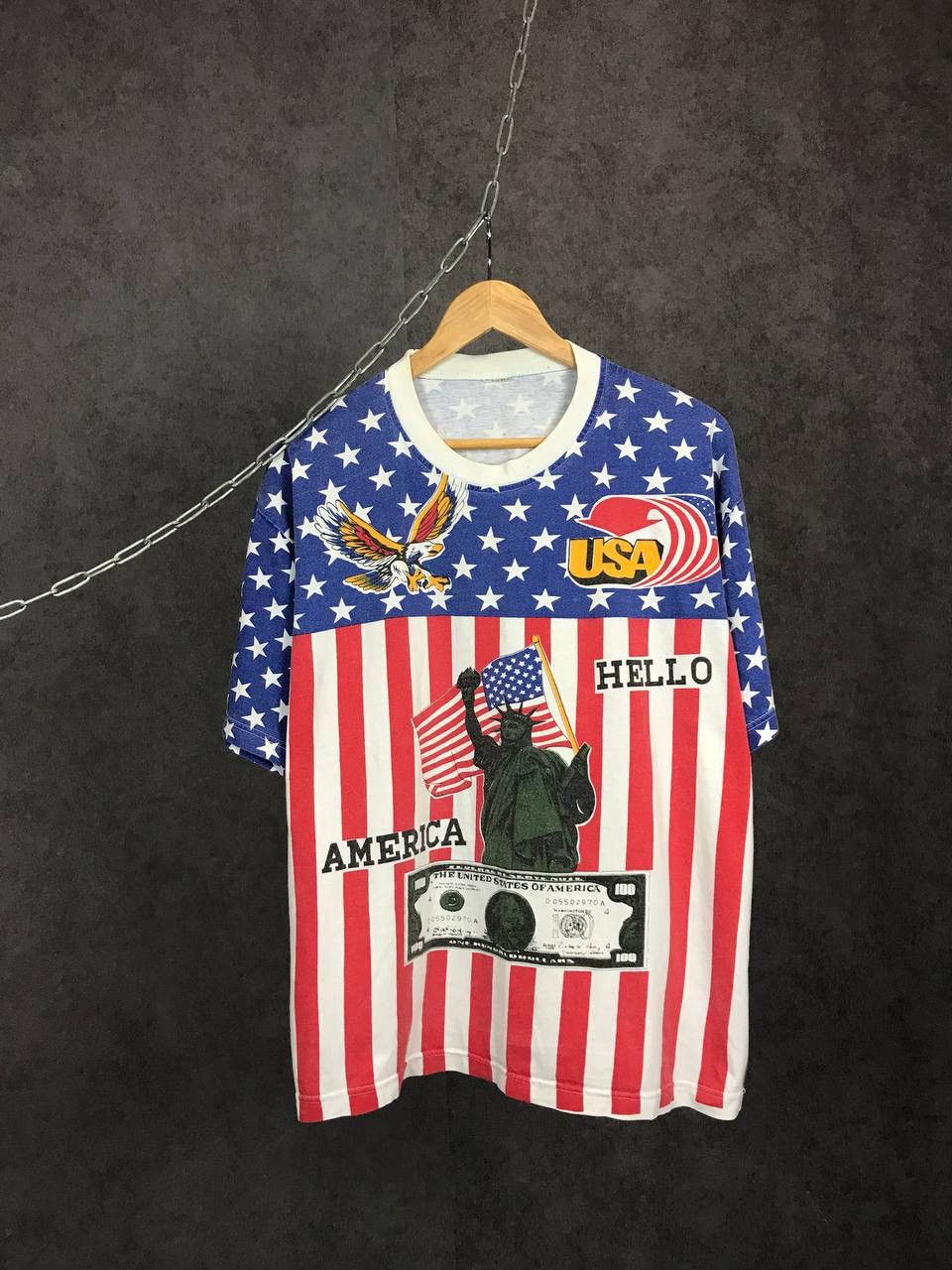 Vintage USA American vintage overprinted tee Size US L / EU 52-54 / 3 - 1 Thumbnail