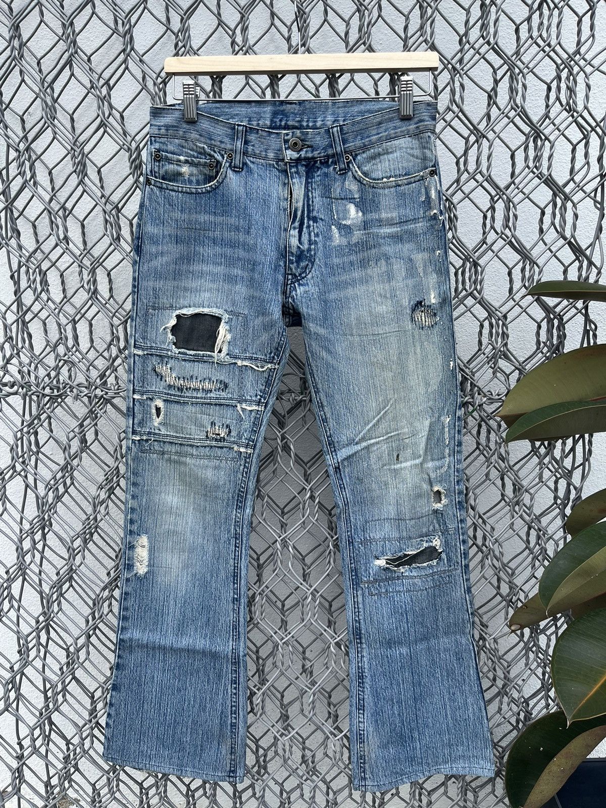 Vintage Edge Rupert Patchwork Flared Jeans