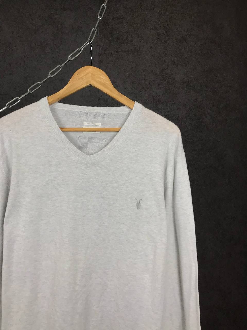 Allsaints Allsaints luxury streetwear v neck sweater Size US M / EU 48-50 / 2 - 2 Thumbnail