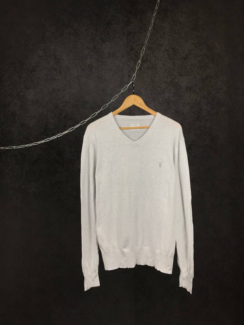 Allsaints Allsaints luxury streetwear v neck sweater Size US M / EU 48-50 / 2 - 1 Thumbnail